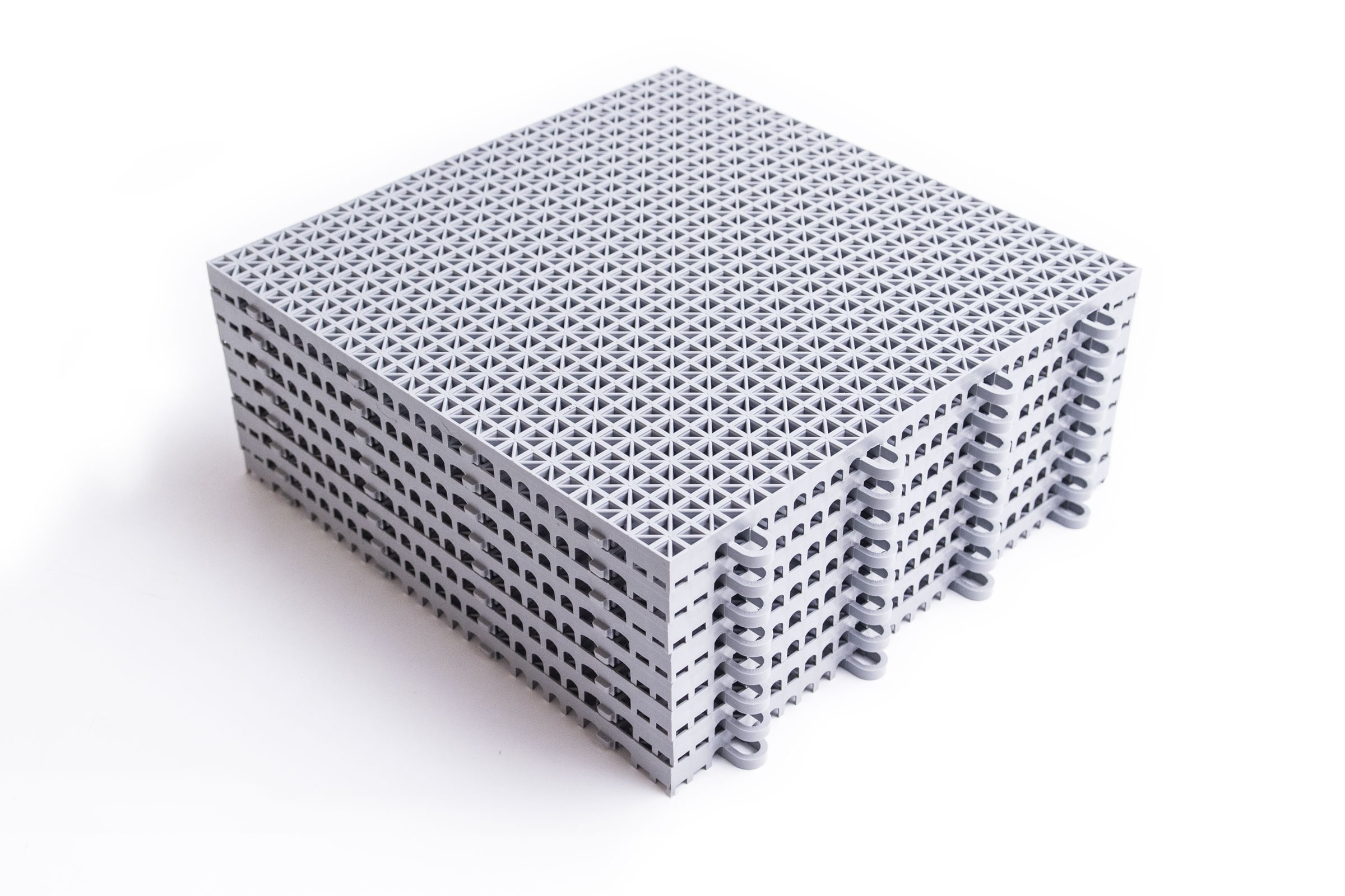 SnapLock 12-in x 12-in 40-Pack Gray Prefinished Vinyl/Plastic Deck Tile (40-sq ft)