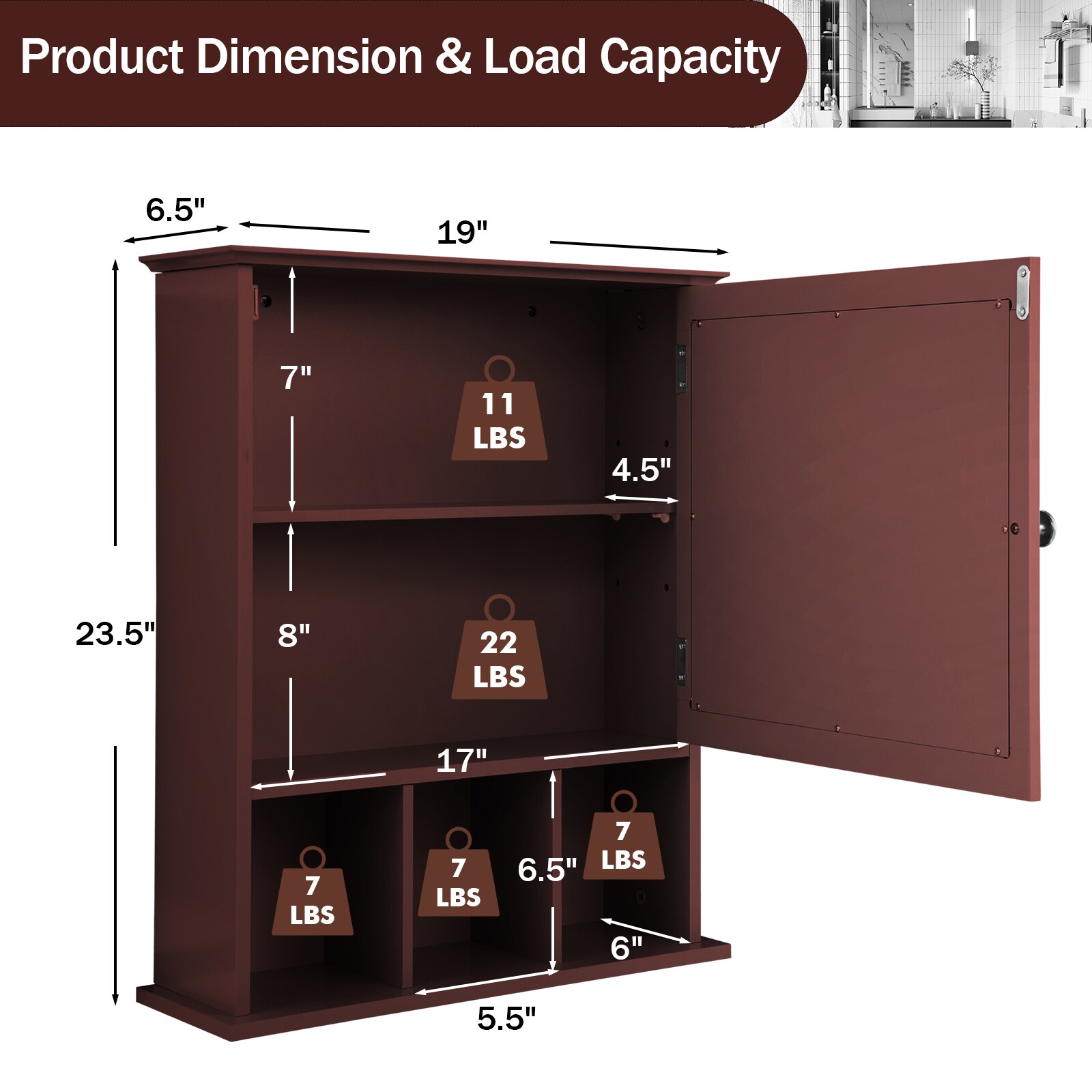 Forclover HYFE-10131CF Bathroom-Medicine-Cabinets - View #2