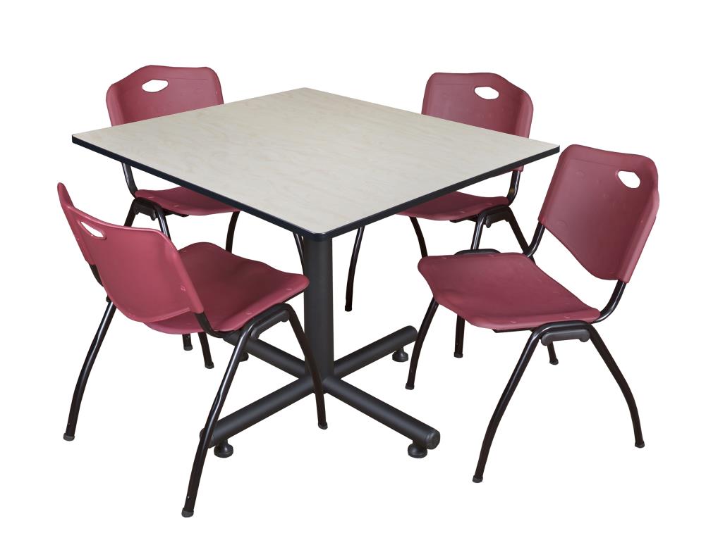 Regency TKB4848PL47BY Breakroom Off-White 4-Person Training Table (48-in W x 29-in H)