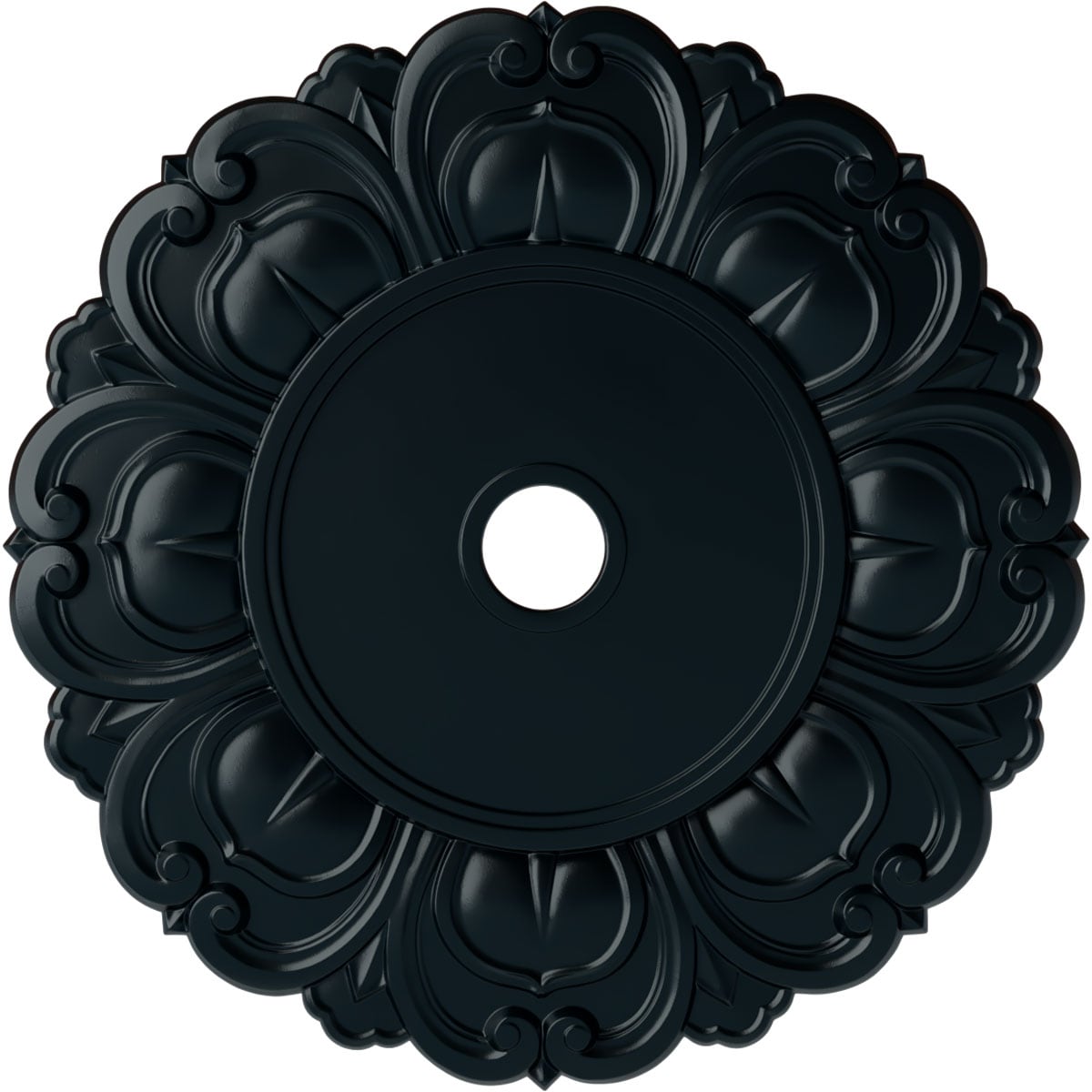 Ekena Millwork CM32ANNSF Angel 32.25-in W x 32.25-in L Painted Night Shade Polyurethane Whole Ceiling Medallion