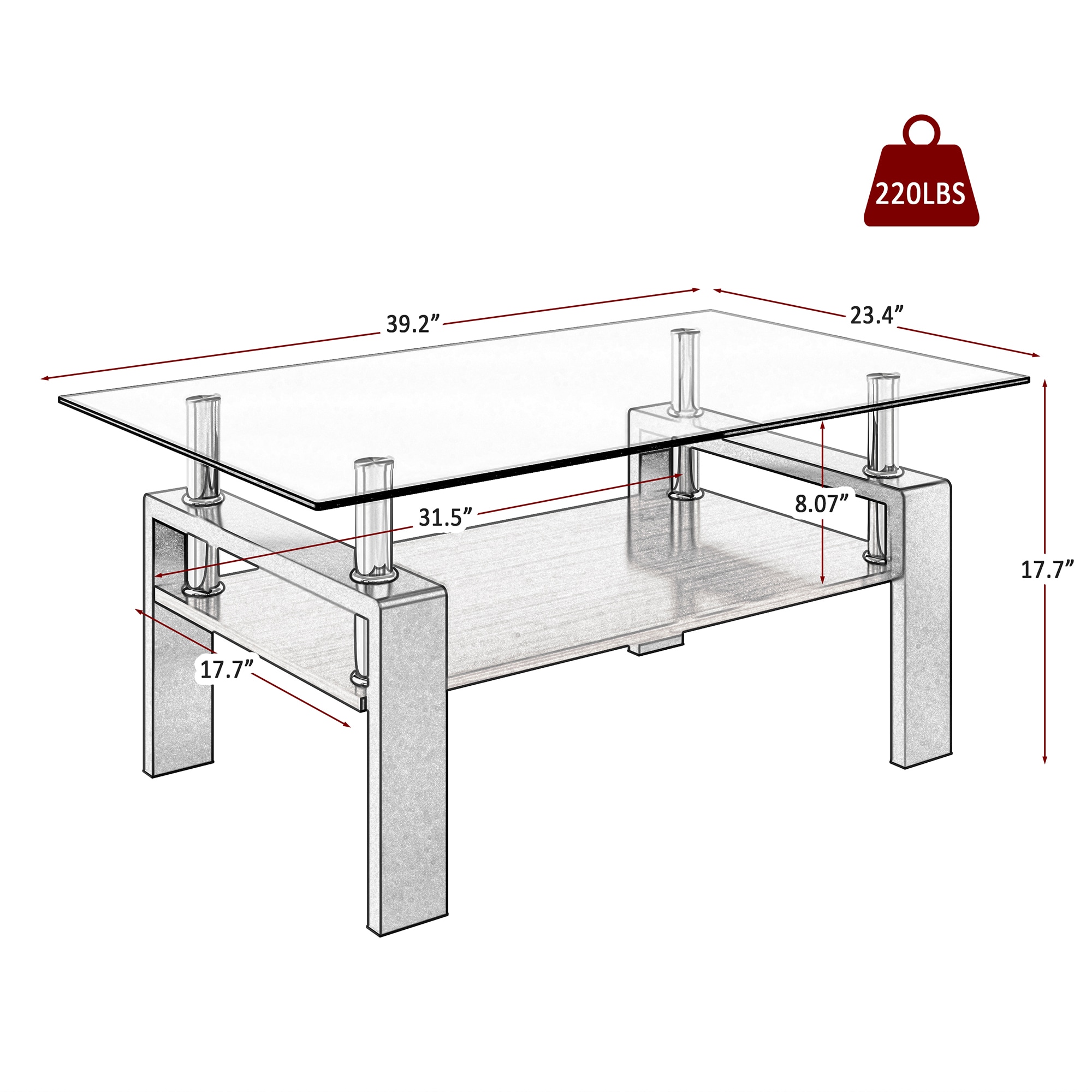Maocao Hoom JLP181457 Coffee-Tables - View #3