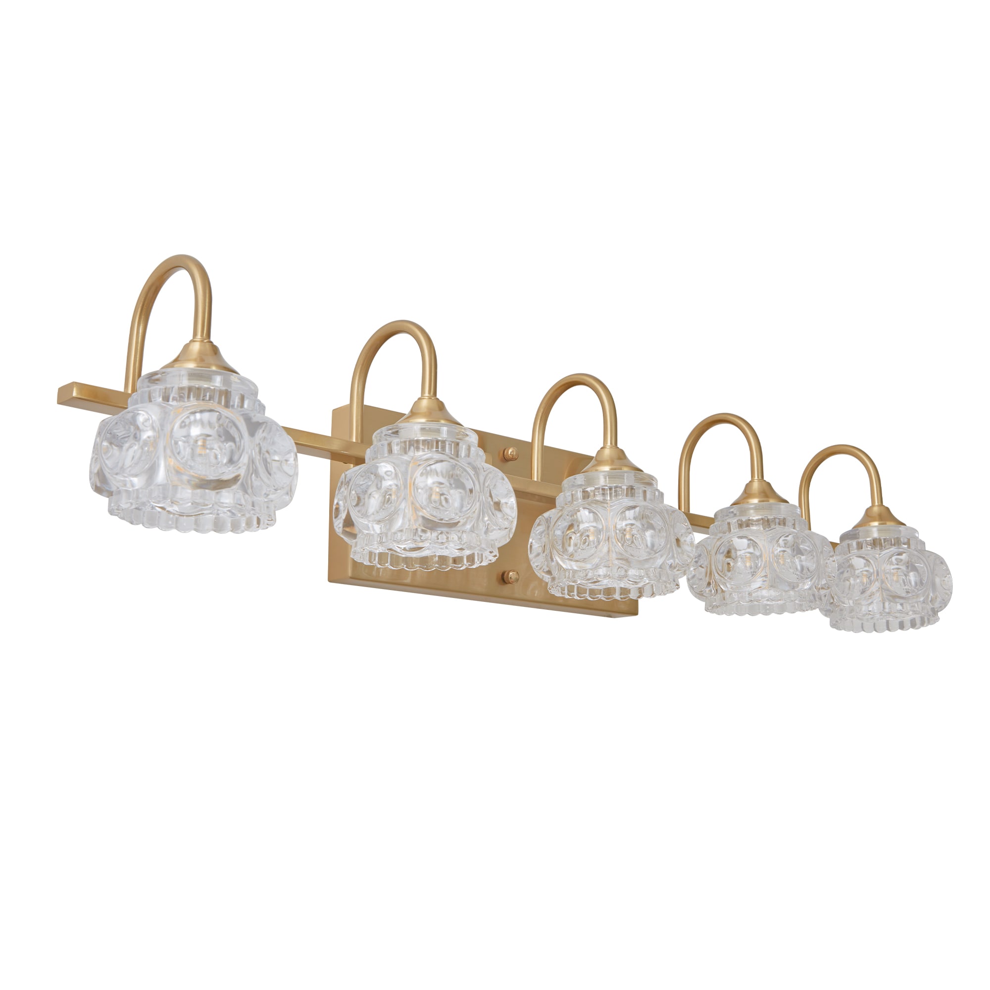AAZJ Vanity Light 29.1-in 5 Light Gold Modern/contemporary Bathroom Vanity light