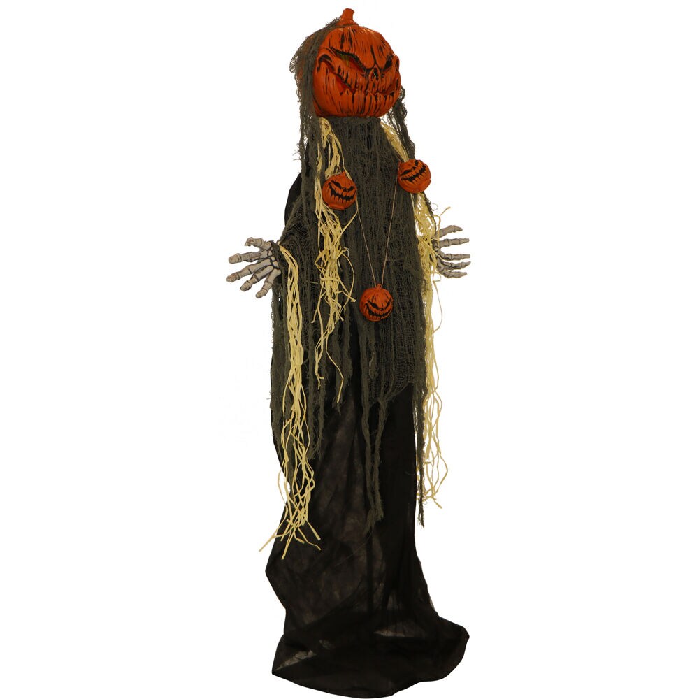 Haunted Hill Farm Freestanding Lighted Pumpkin Animatronic in the ...