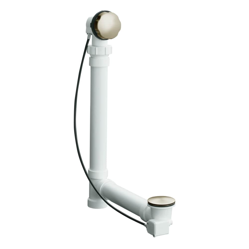 KOHLER 7213-BV Vibrant Brushed Bronze Clearflo Vibrant Brushed Bronze Cable drive Drain with PVC Pipe Included