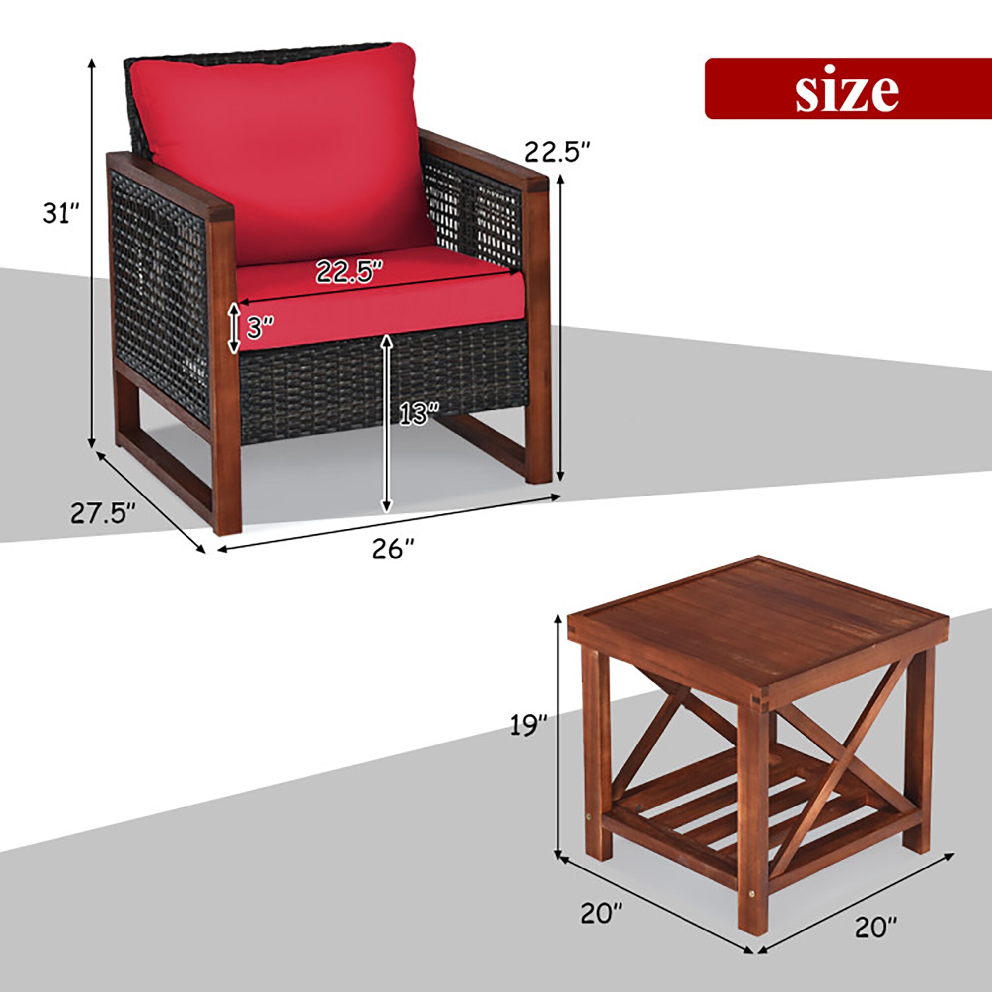 CASAINC HX-SM1001-B Patio-Conversation-Sets - View #9