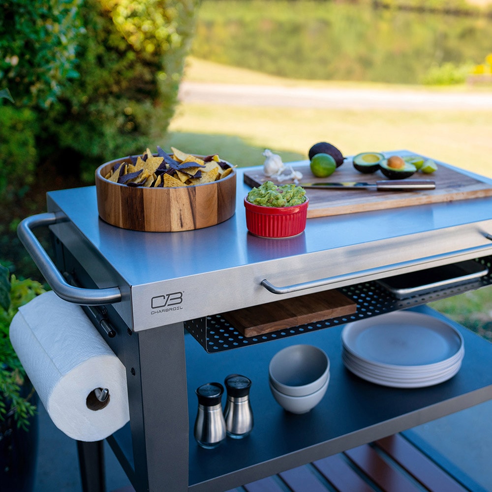 Char Broil Black Steel Grill Cart