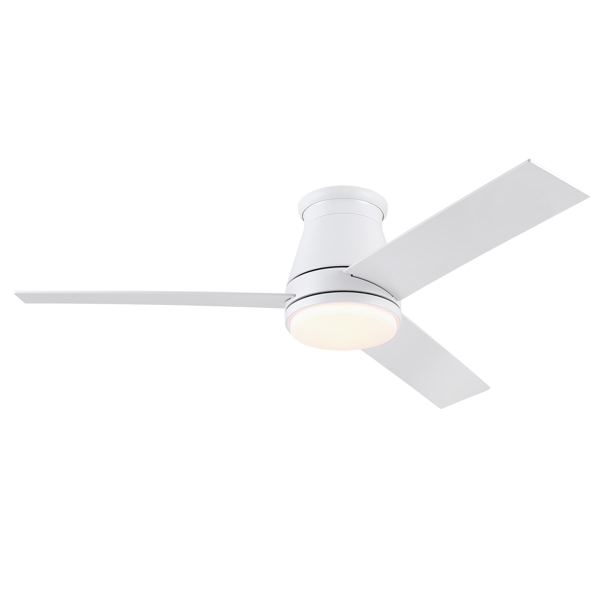 Dexmalle W1367134171 White Blades Lowe Profile Ceiling Fans with Light