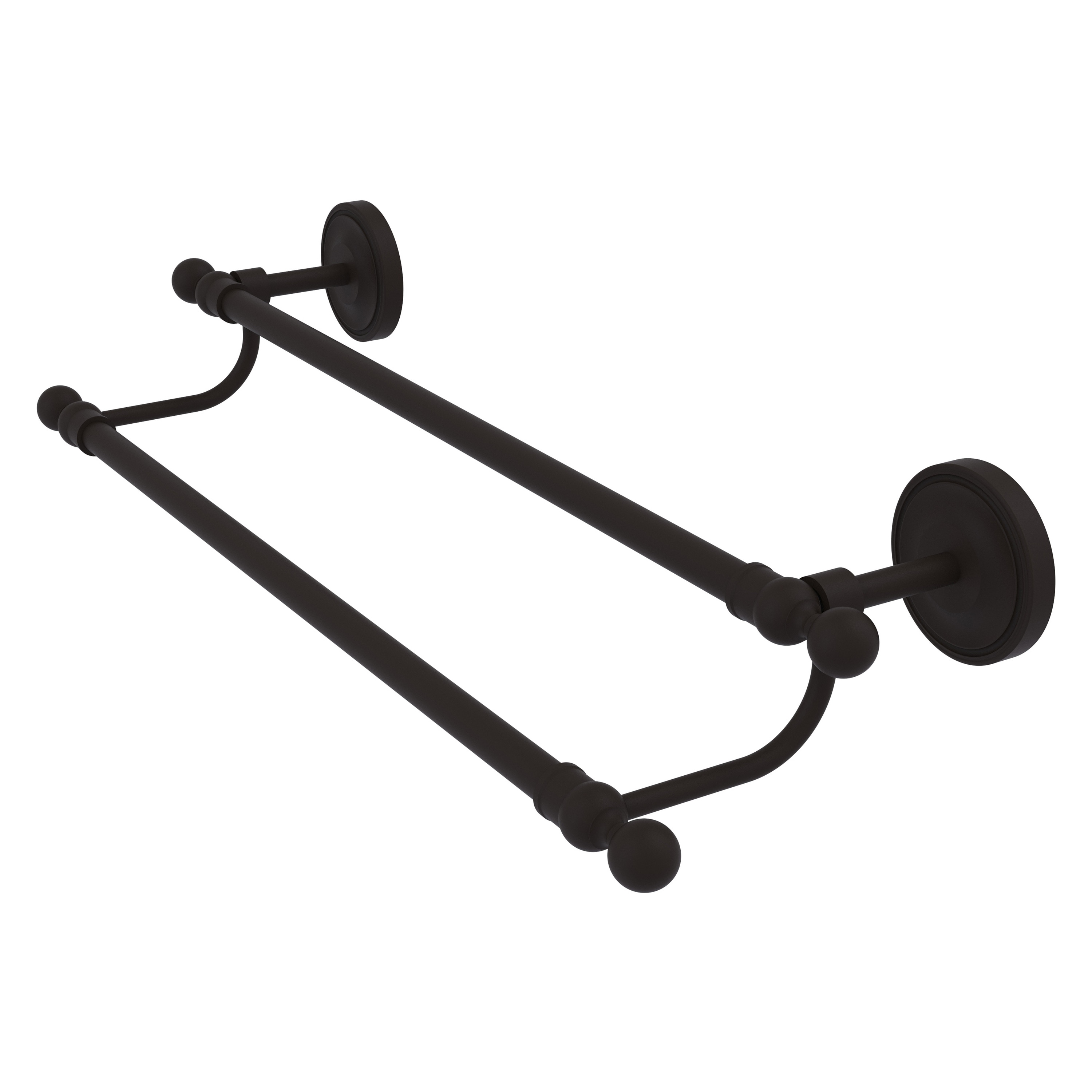 Allied Brass R-72/36-ORB Regal 36-in double Oil-rubbed bronze Wall mount Double Towel Bar
