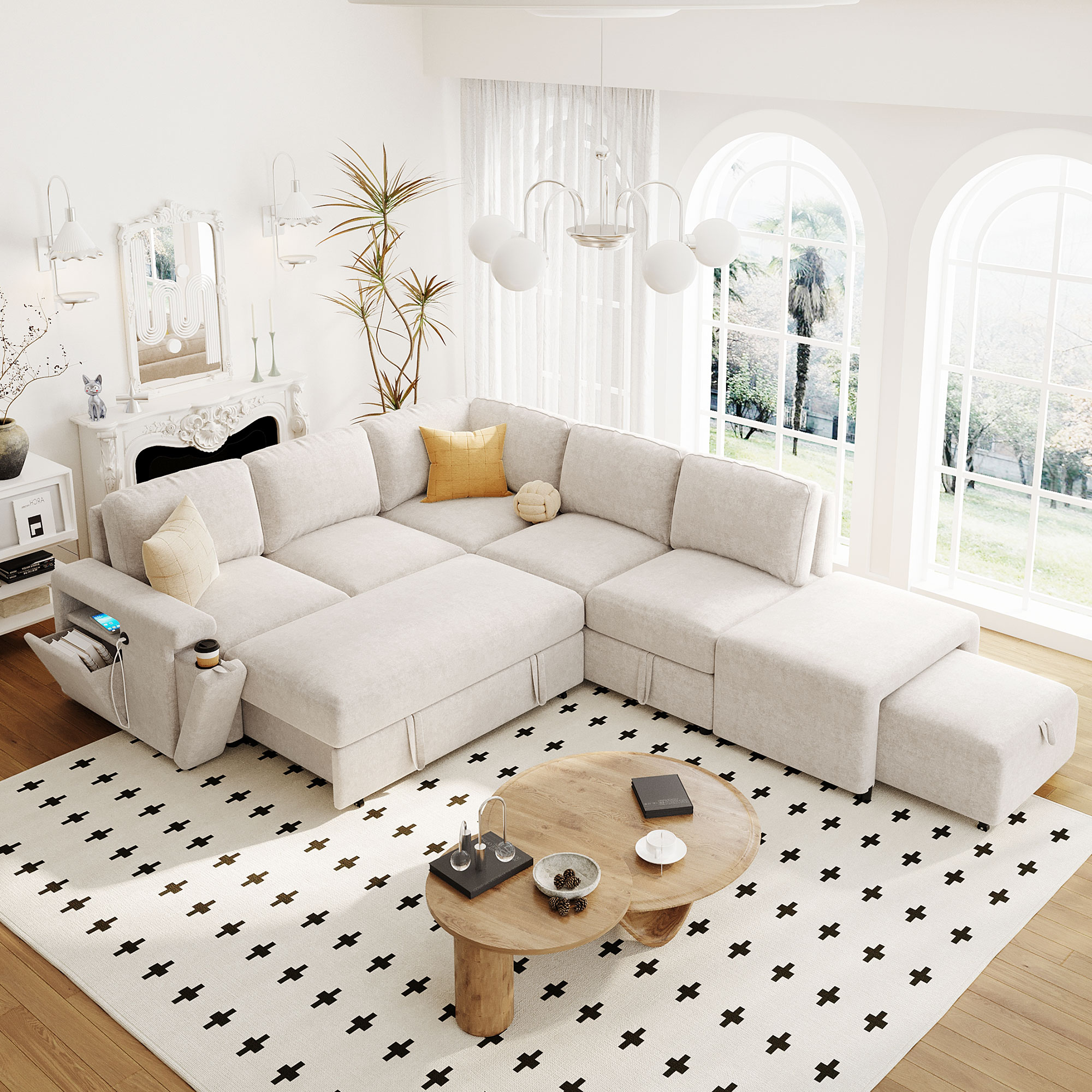 JIMSMAISON JMUSSO54BEG Sofas-Loveseats - View #2
