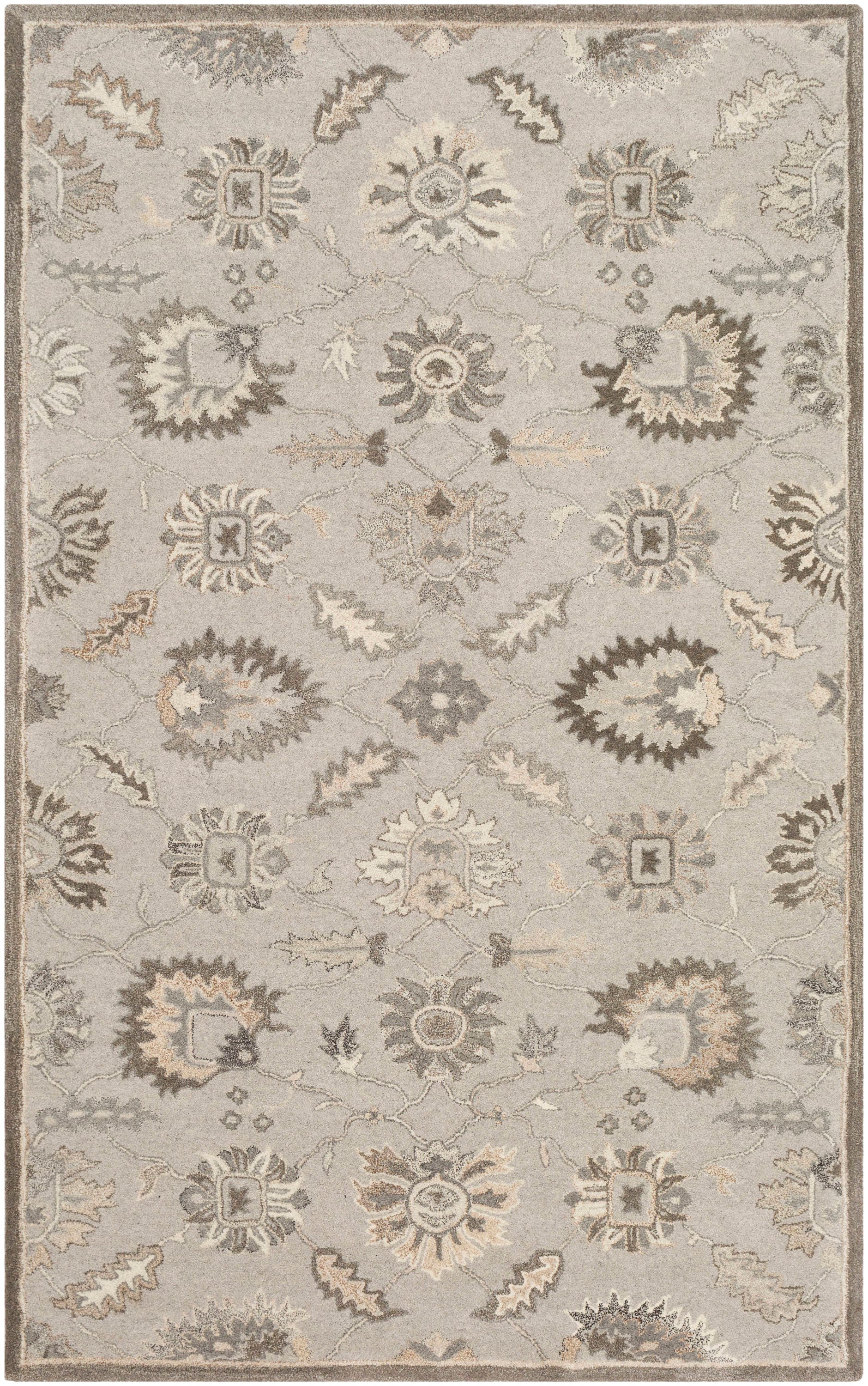 Surya CAE1198-7696 Caesar 8 X 10 (ft) Wool Gray Indoor Medallion Oriental Area Rug