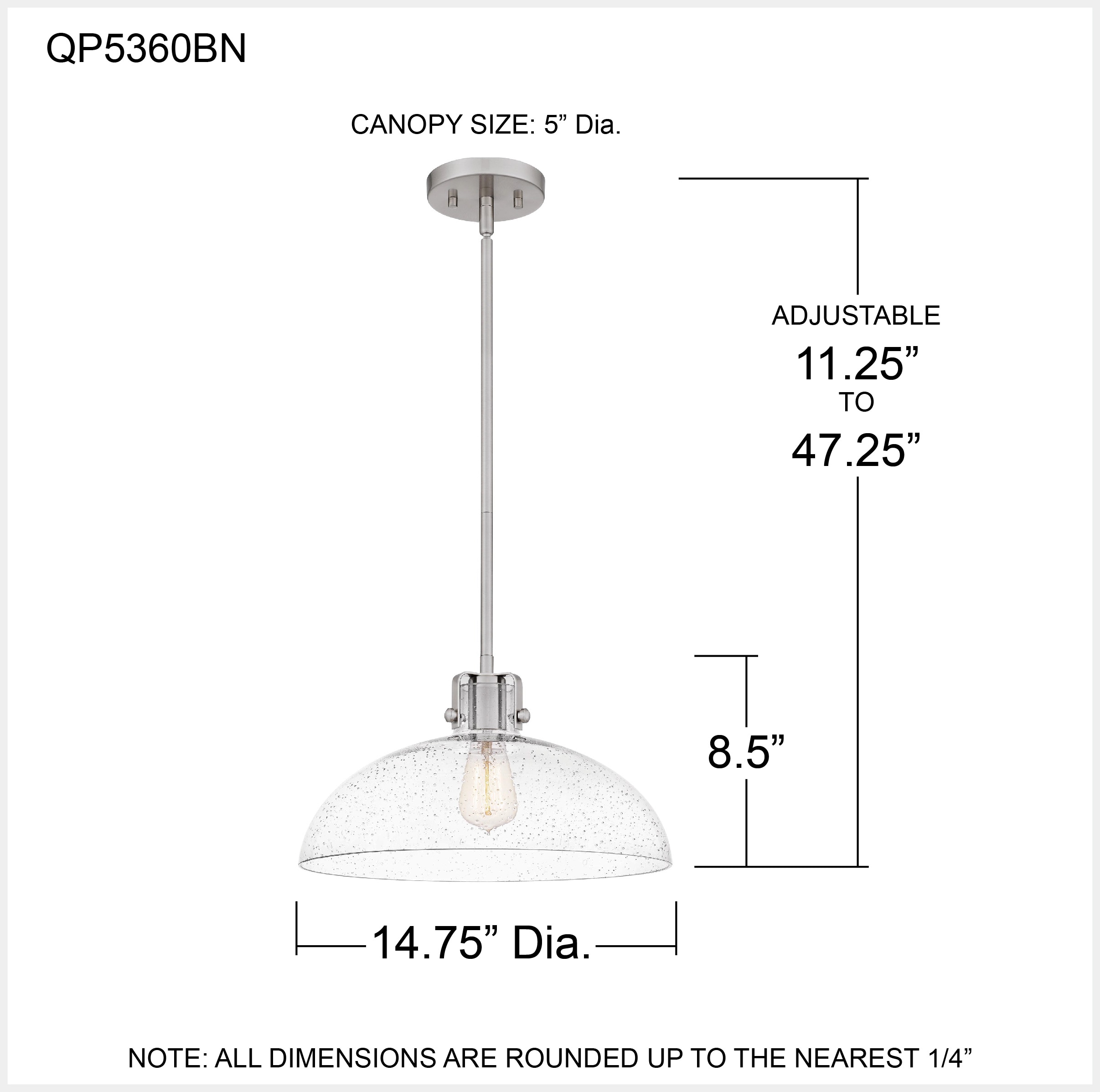 Quoizel QP5360BN Pendant-Lights - View #5