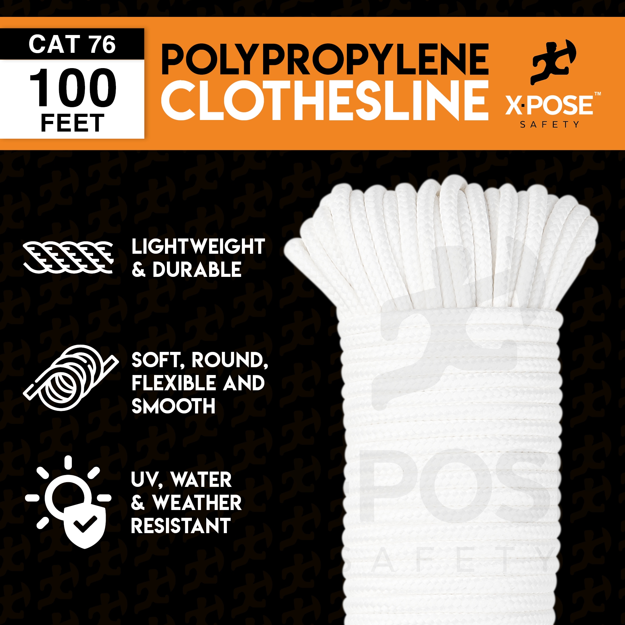 XPOSE SAFETY CCL632-100-X-S Bulk-Rope - View #2
