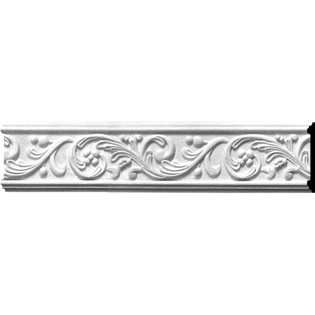 Ekena Millwork MLD05X00AB-CASE-2 Aberdeen 5-in x 7-ft 10-1/2-in Primed Polyurethane Chair rail Moulding 2 -Pack