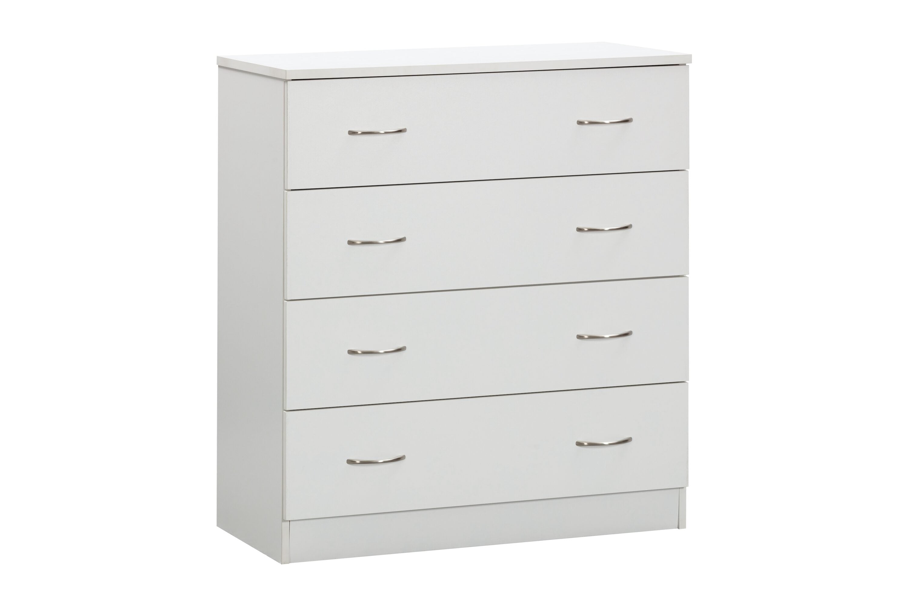 OSHOME OS Home and Office Furniture Model 6003 Four Drawer Chest in White