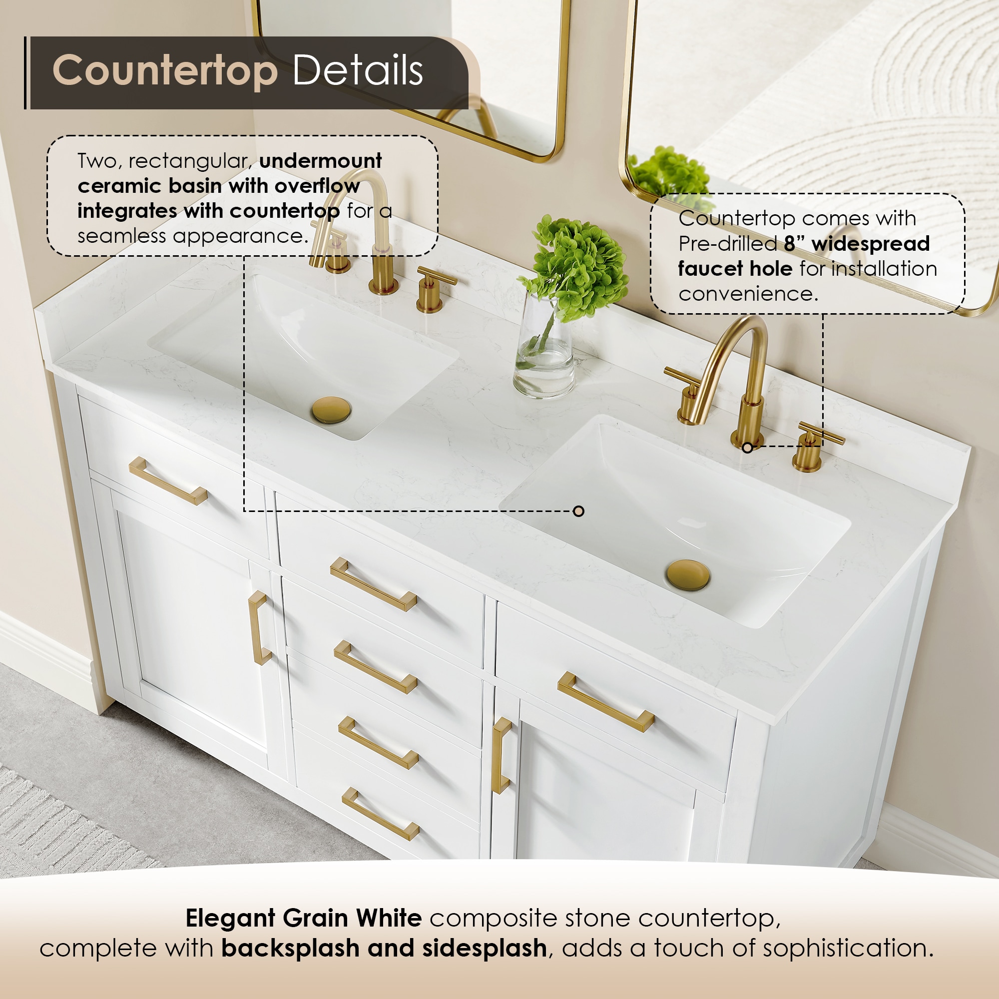 Altair 557054-WH-GW Bath-Vanity-Combo - View #6