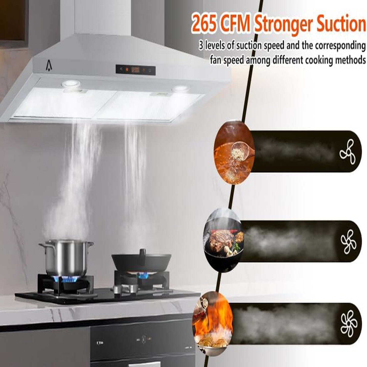 Qeetex 1LSHQQPHO-126LLQEV Undercabinet-Range-Hoods - View #5