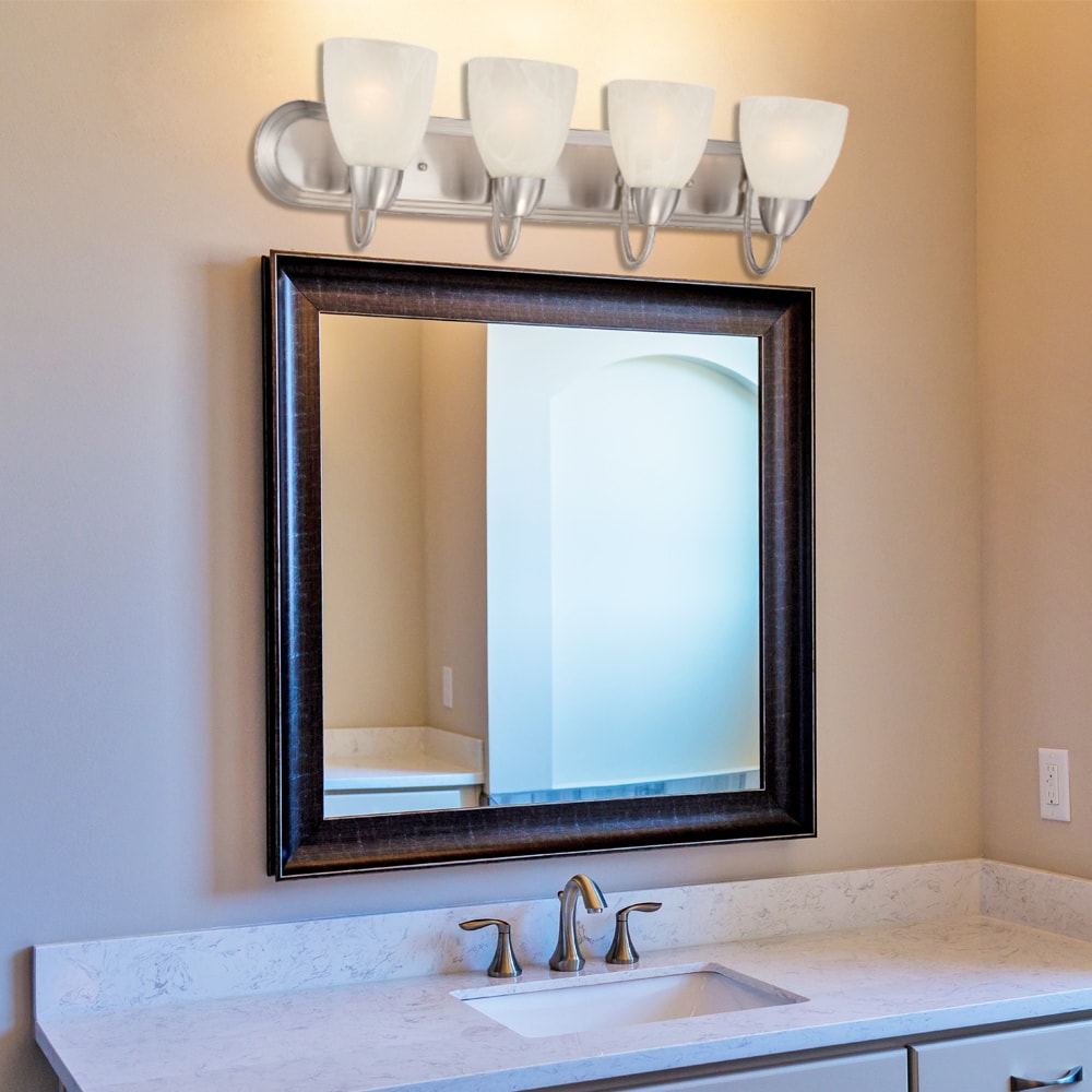 Designers Fountain 15005-4B-35 Torino 30.25-in 4 -Light Nickel Modern/contemporary Vanity light