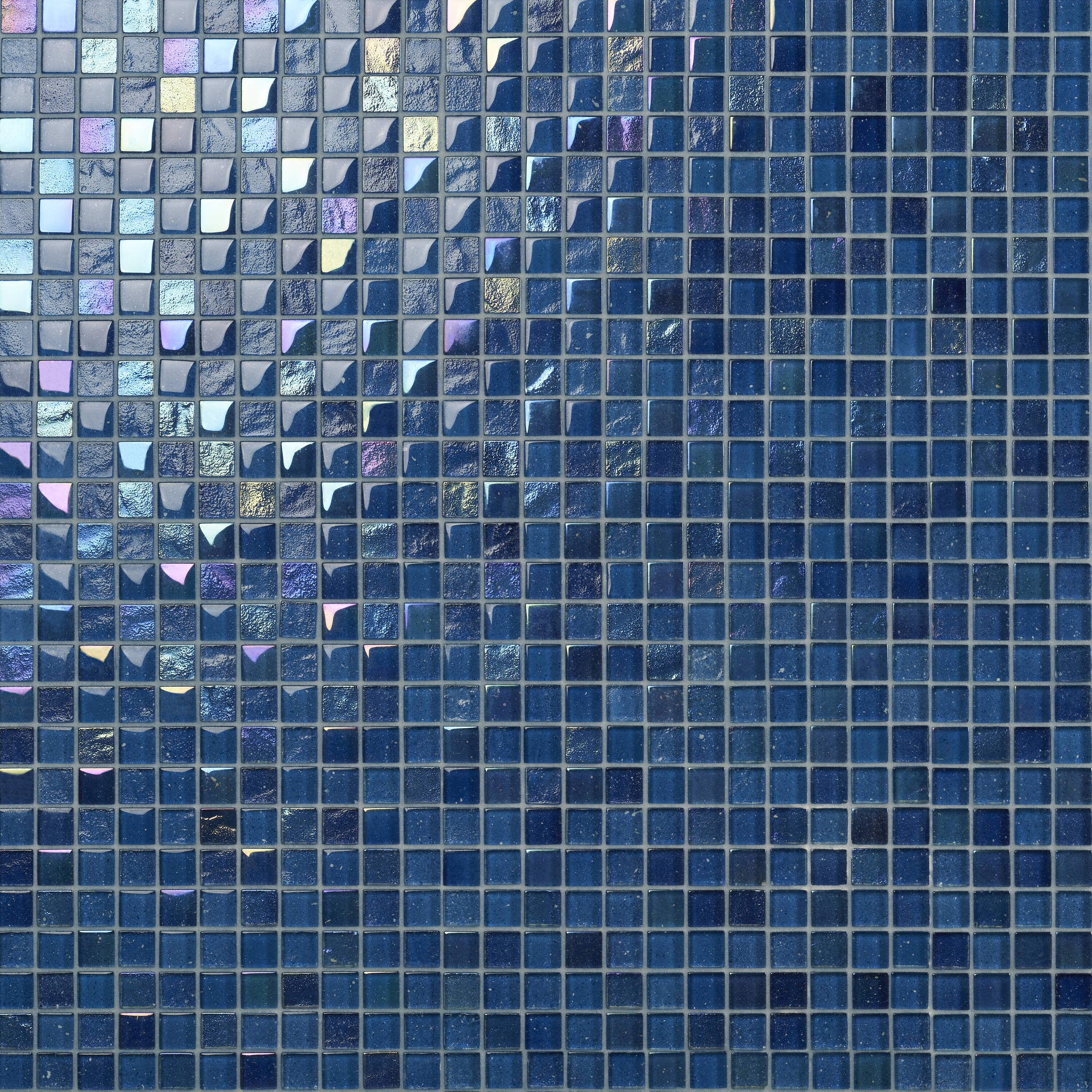Artmore Tile EXT3RD108151 Sample - Sprite Glass Blue 4-in x 8-in Polished Glass Patterned Wall Tile