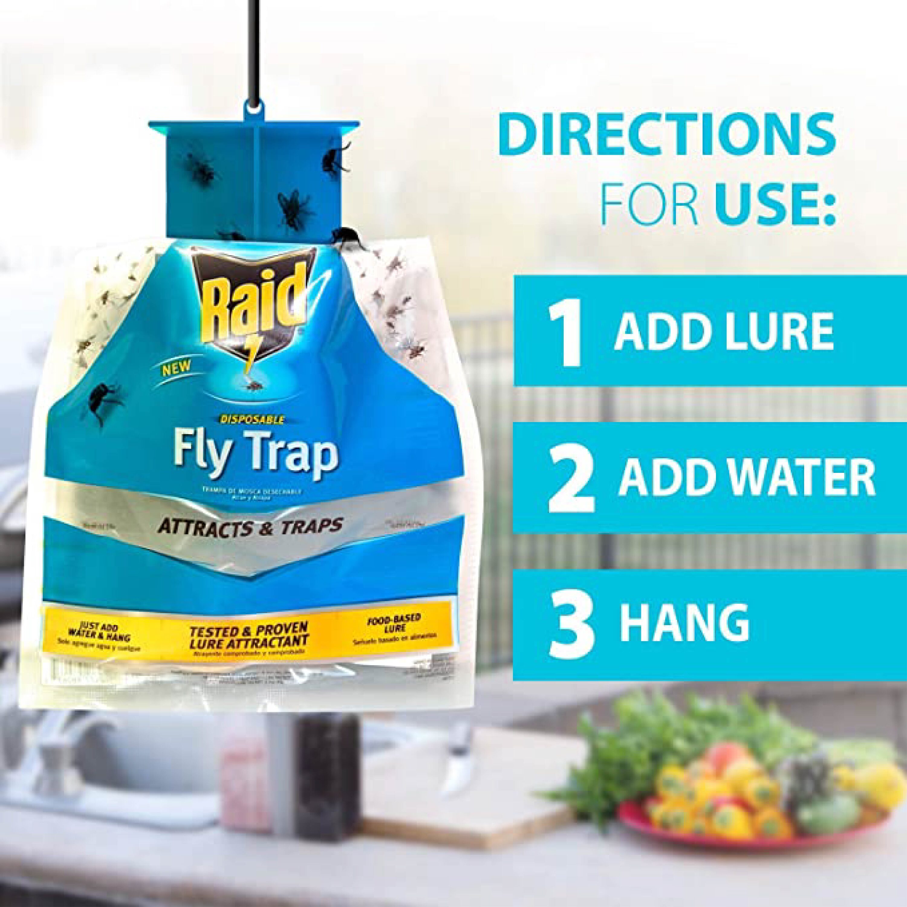 Raid Fly Bag Trap Outdoor Insect Trap in the Insect Traps department at ...