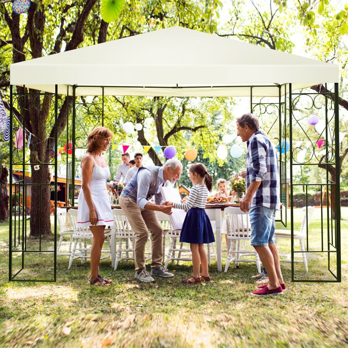 Forclover HYFC-0662 Wood-Resin-Gazebos - View #5