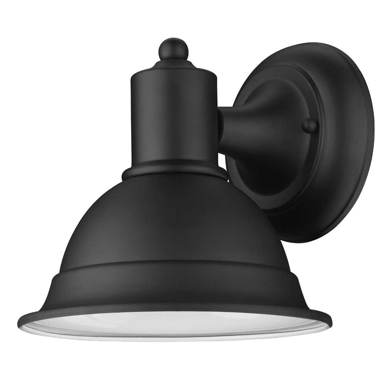 HomeRoots 4000398463 1 -Light 8.25-in H Black Hardwired Outdoor Wall Light