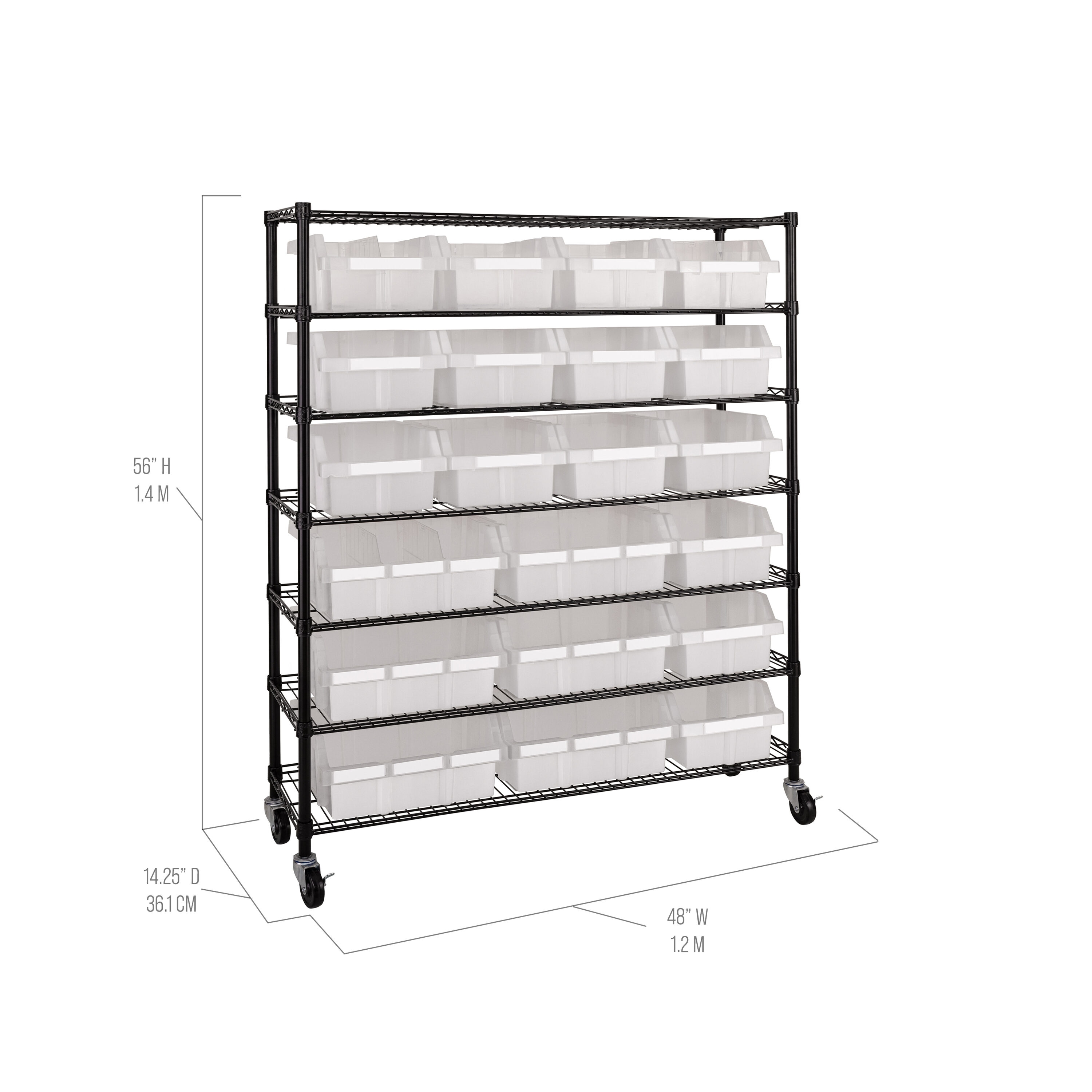 Seville Classics SHE16506B Free-Standing-Shelving - View #4