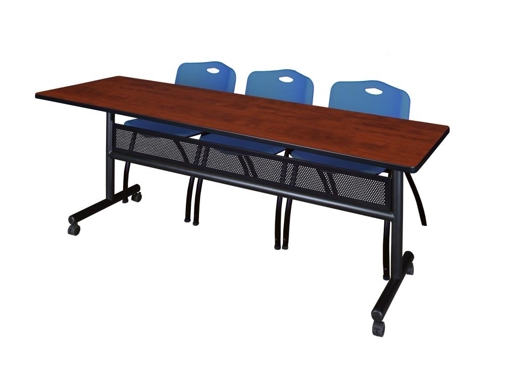 Regency MKFTM8424CH47BE Training Red 4-Person Training Table (84-in W x 29-in H)