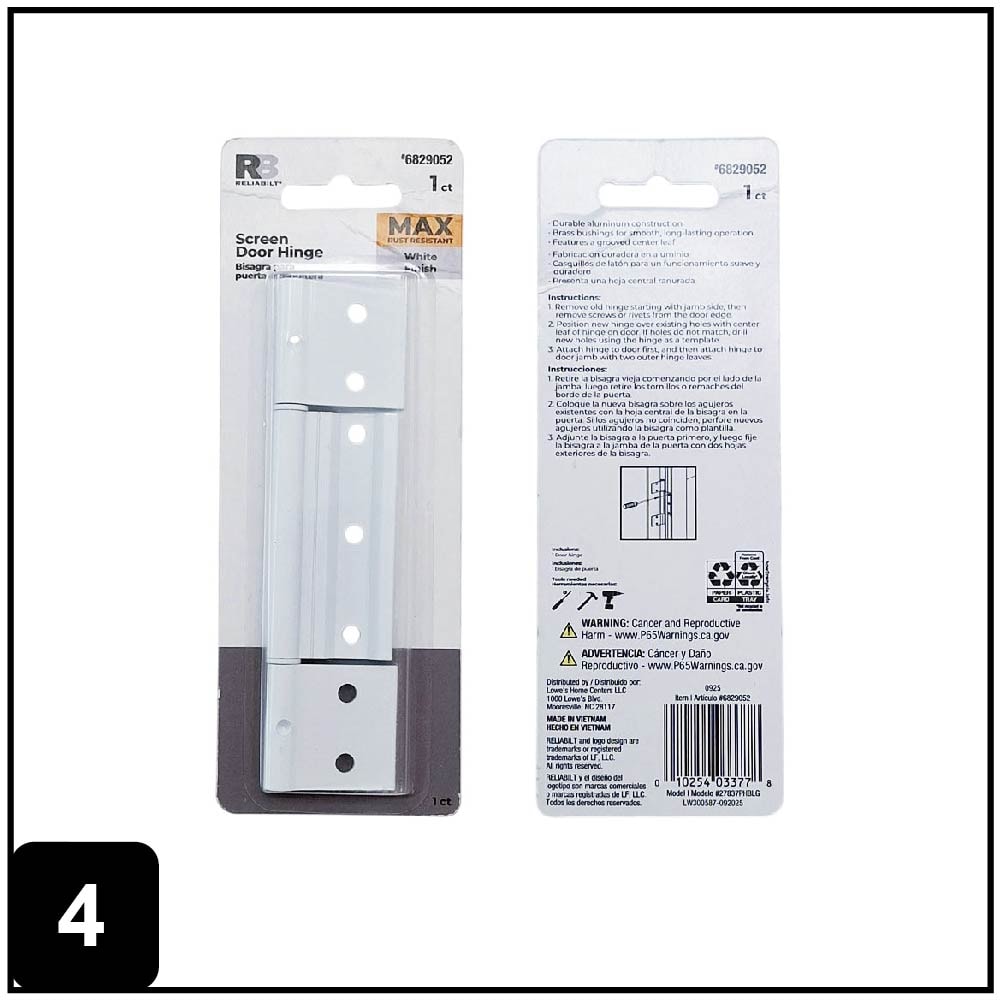 RELIABILT 27837PHBLG Entry-Door-Hinges - View #5