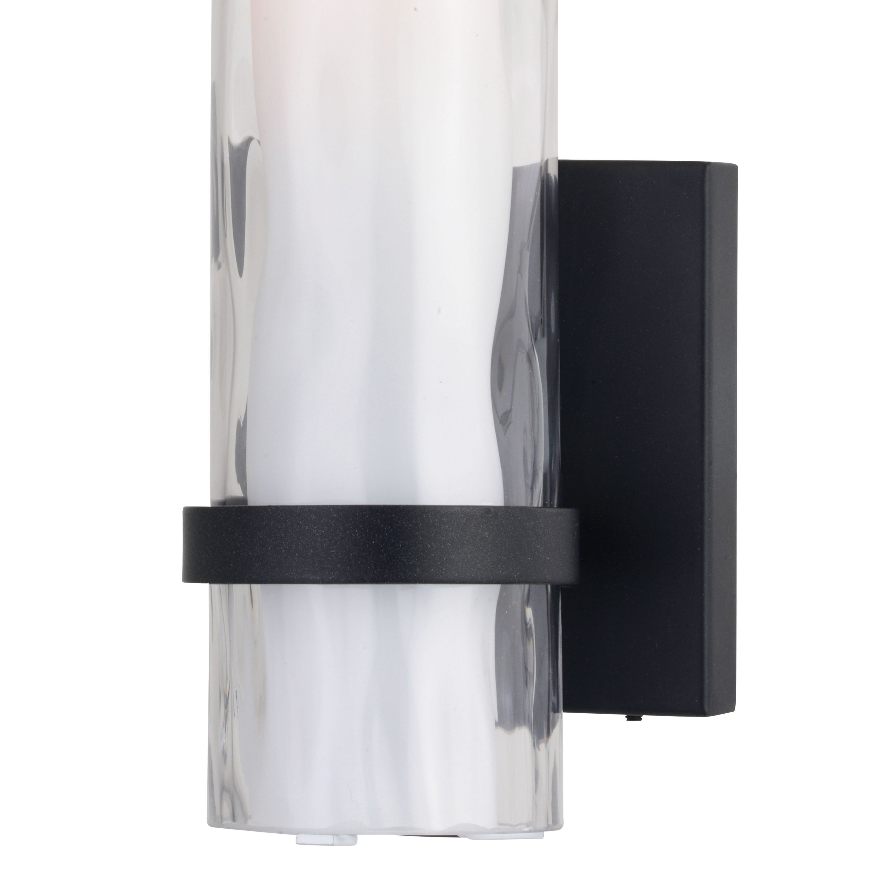 Elegant Bronze 13.5" Dimmable Vanity Wall Sconce with Frosted Glass
