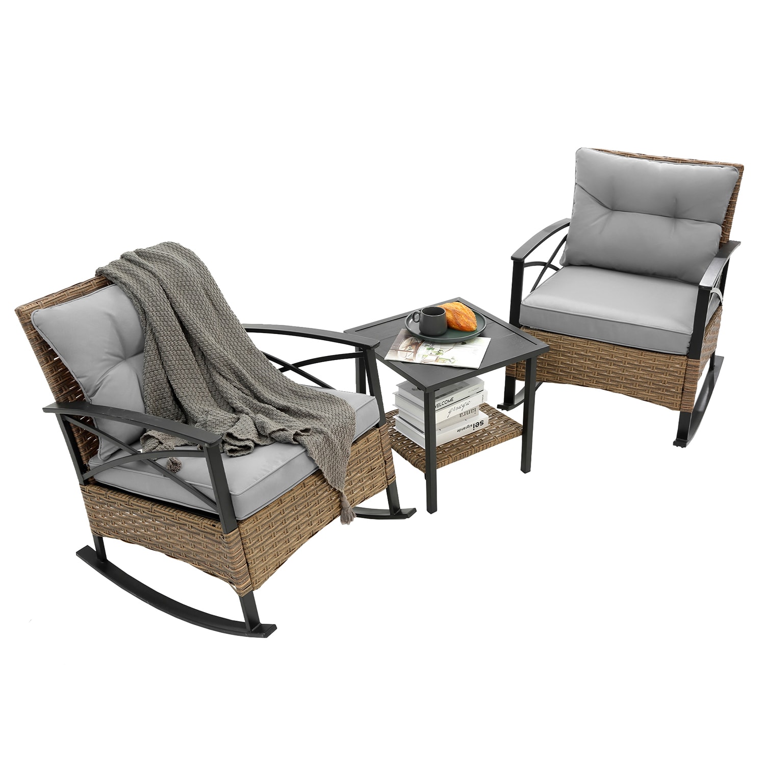 SINOFURN SYB060027GY Patio-Chairs - View #3