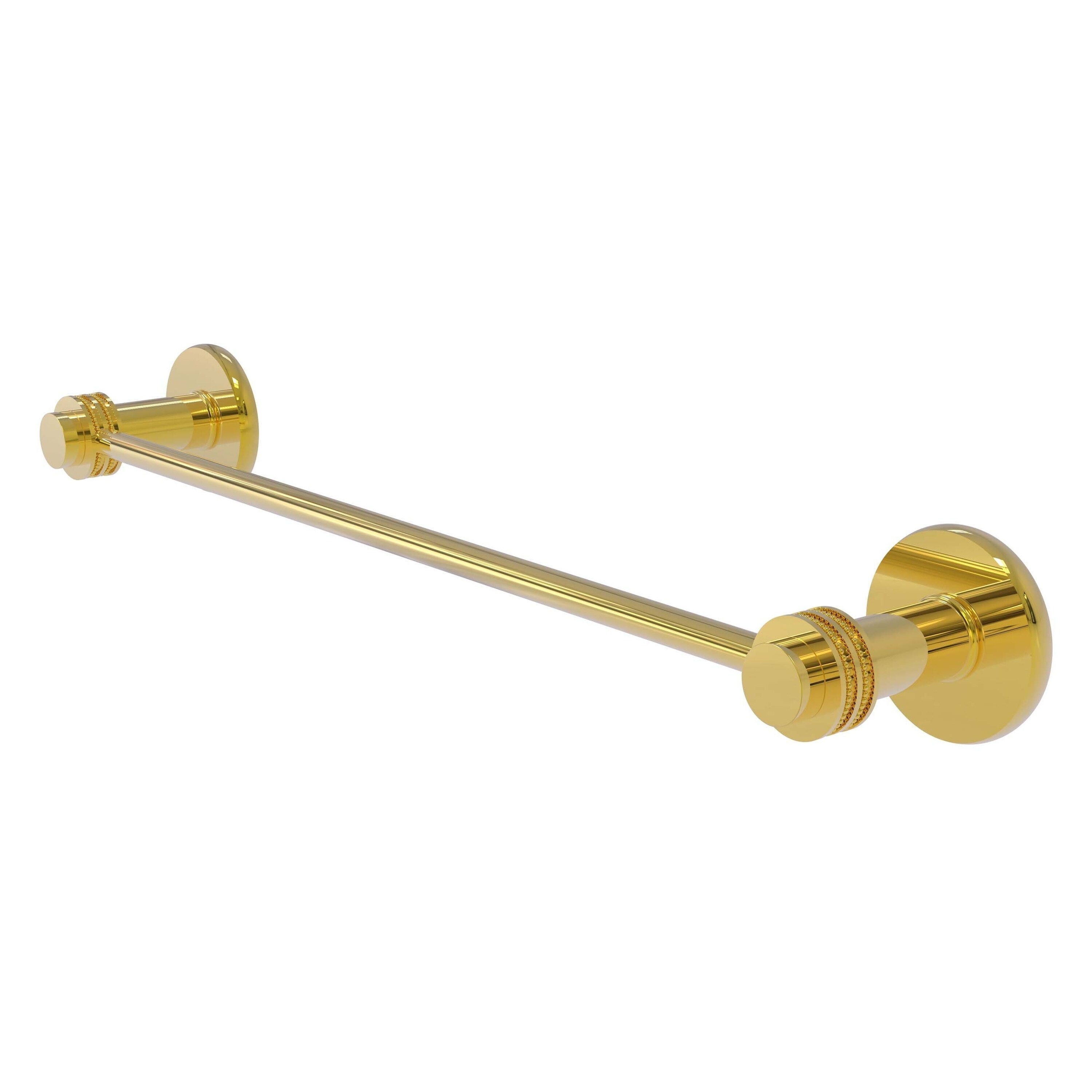 Allied Brass 931D/30-PB Mercury 30-in Polished Brass Wall mount Single Towel Bar