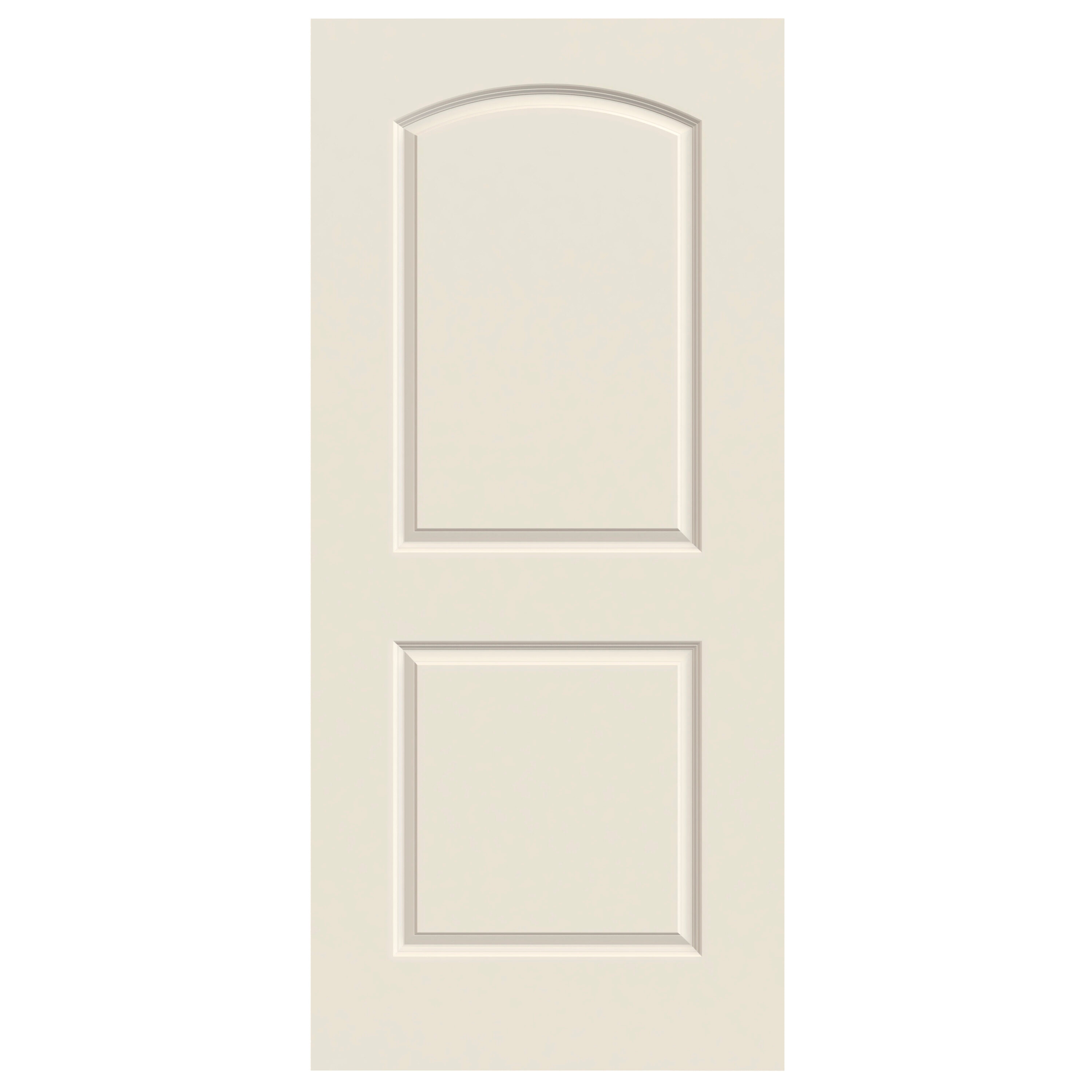 32-in x 80-in 2-panel Round Top Smooth Hollow Core Primed Molded Composite Slab Door in White | - RELIABILT ABS613642