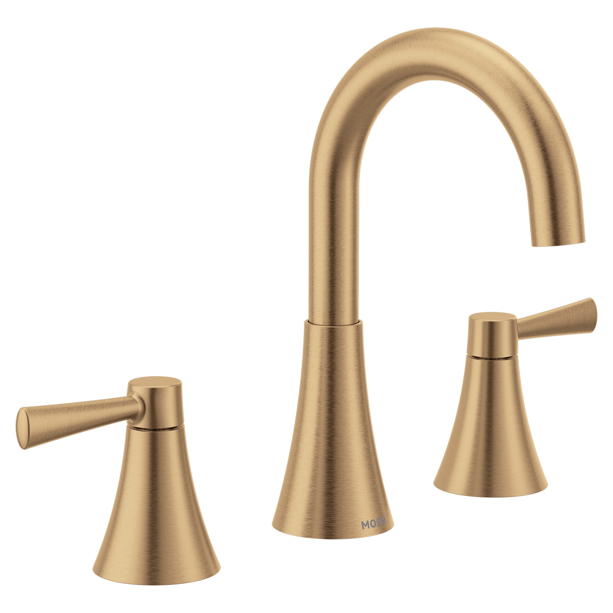 Moen Ronan Bronzed Gold Widespread 2-Handle WaterSense Bathroom Sink ...