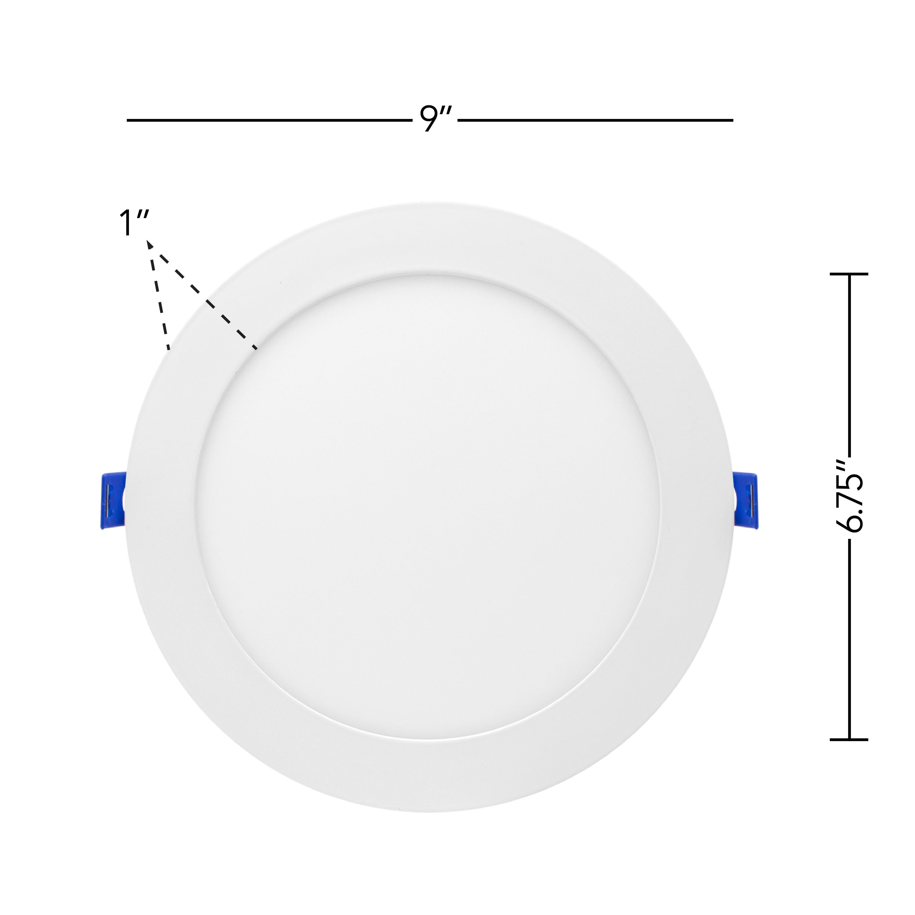 8-Inch White Aluminum Round Recessed LED Downlight