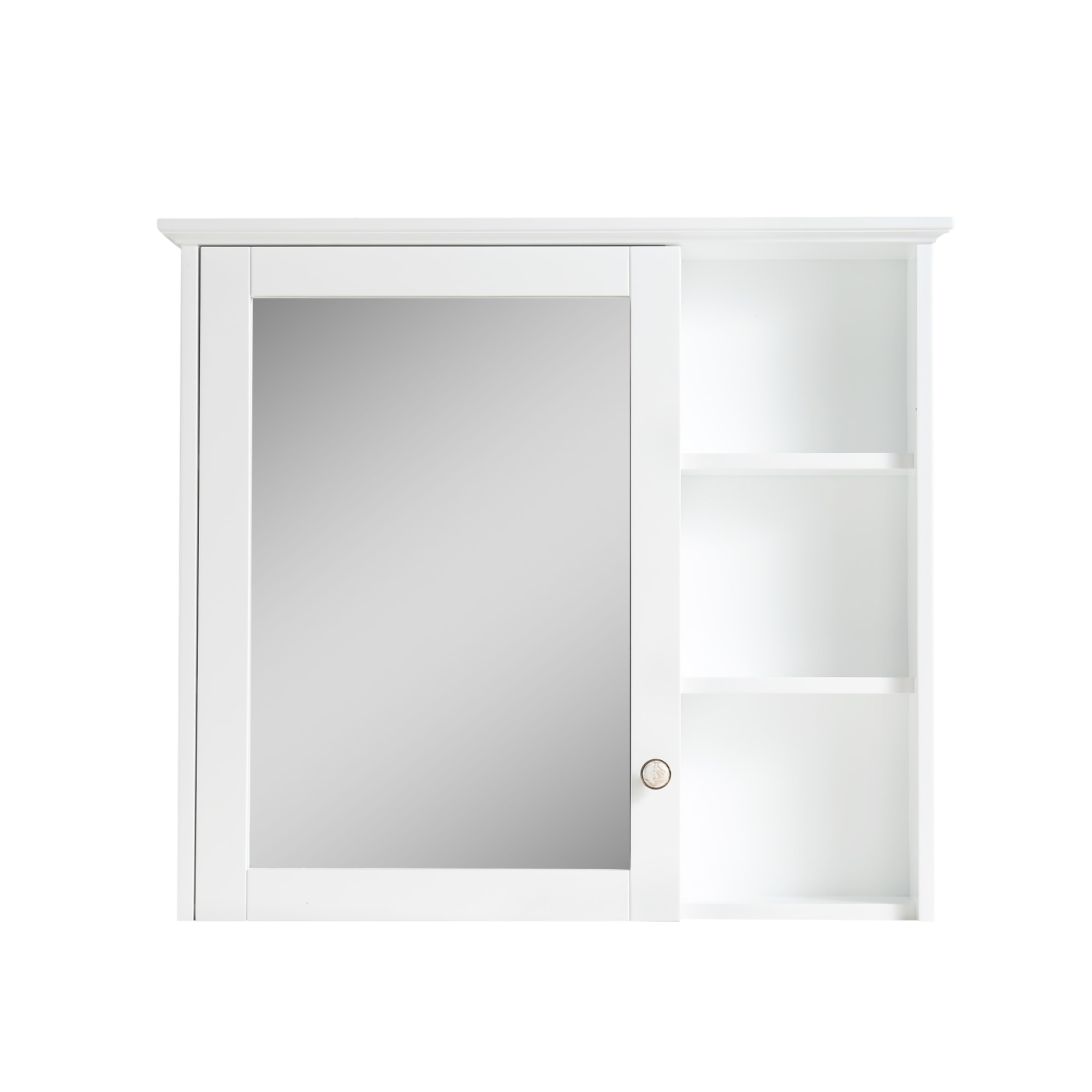 WELLFOR MED34YS1WT Bathroom-Medicine-Cabinets - View #4