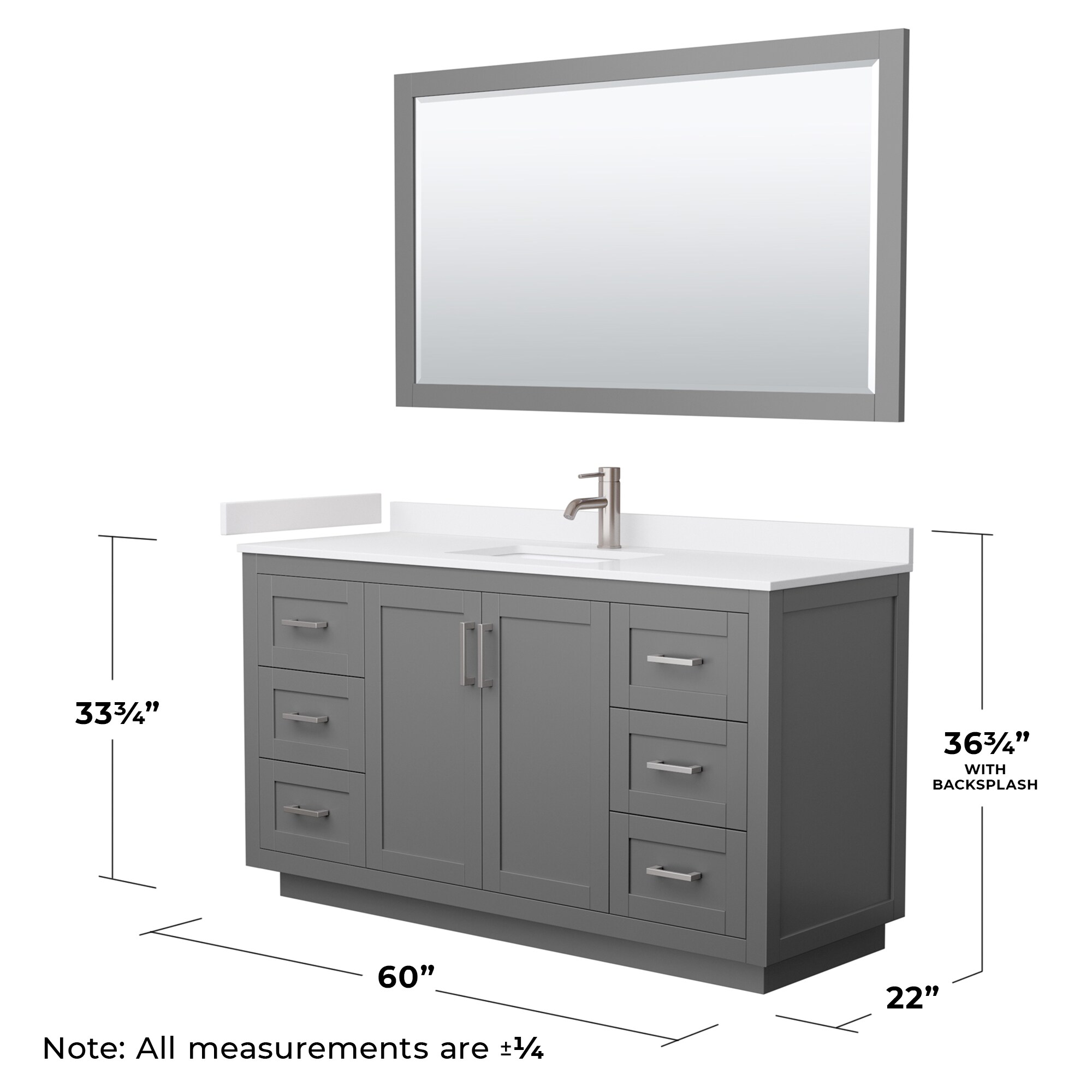Wyndham Collection WCF292960SKGWCUNSM58 Bath-Vanity-Combo - View #6