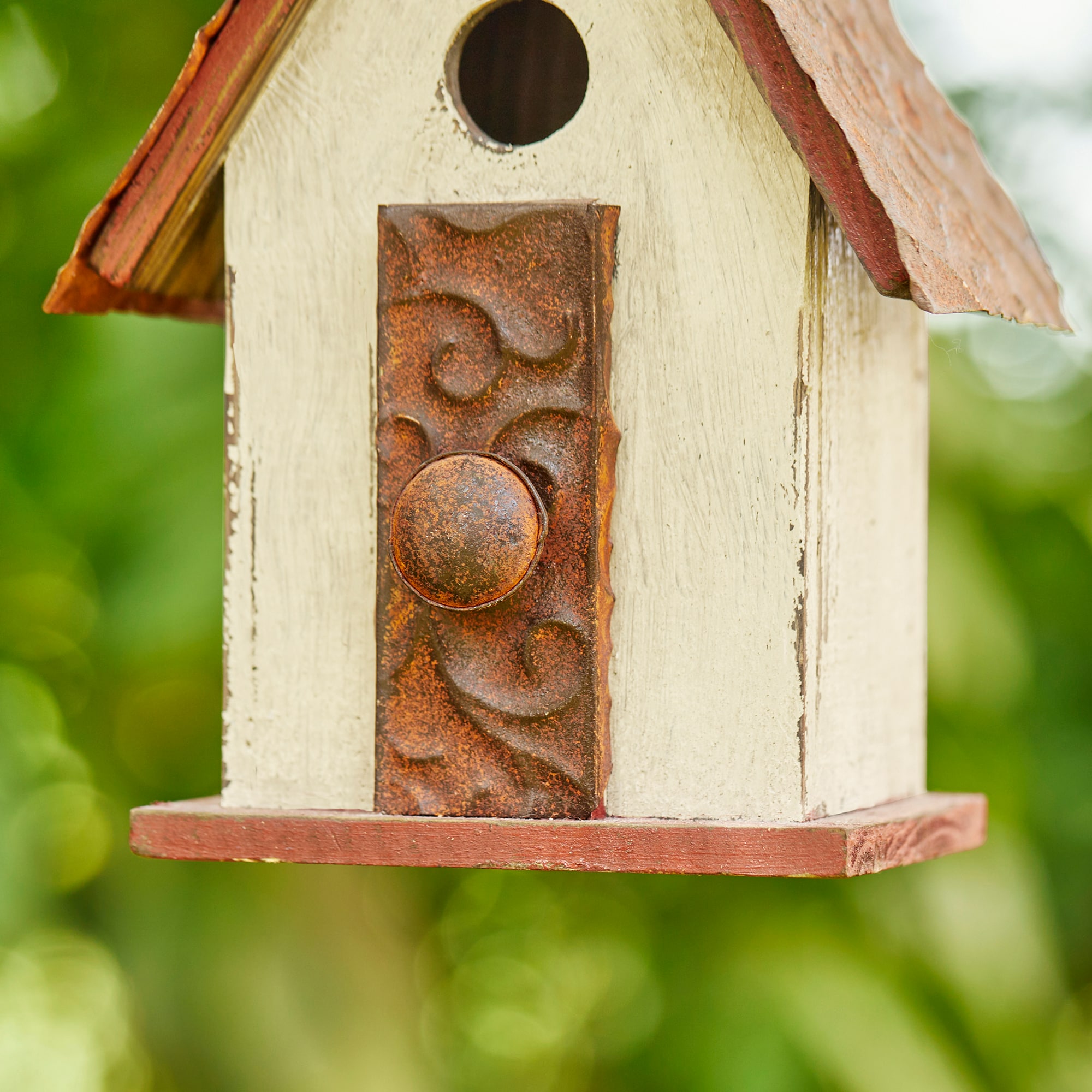 Glitzhome 14-in H Multi Wood Decorative Bird House at Lowes.com