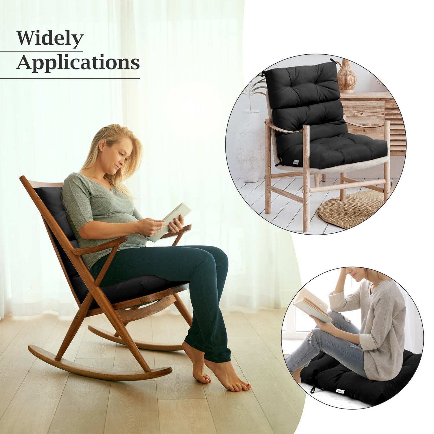 WELLFOR OUG67216DK Patio-Furniture-Cushions - View #8