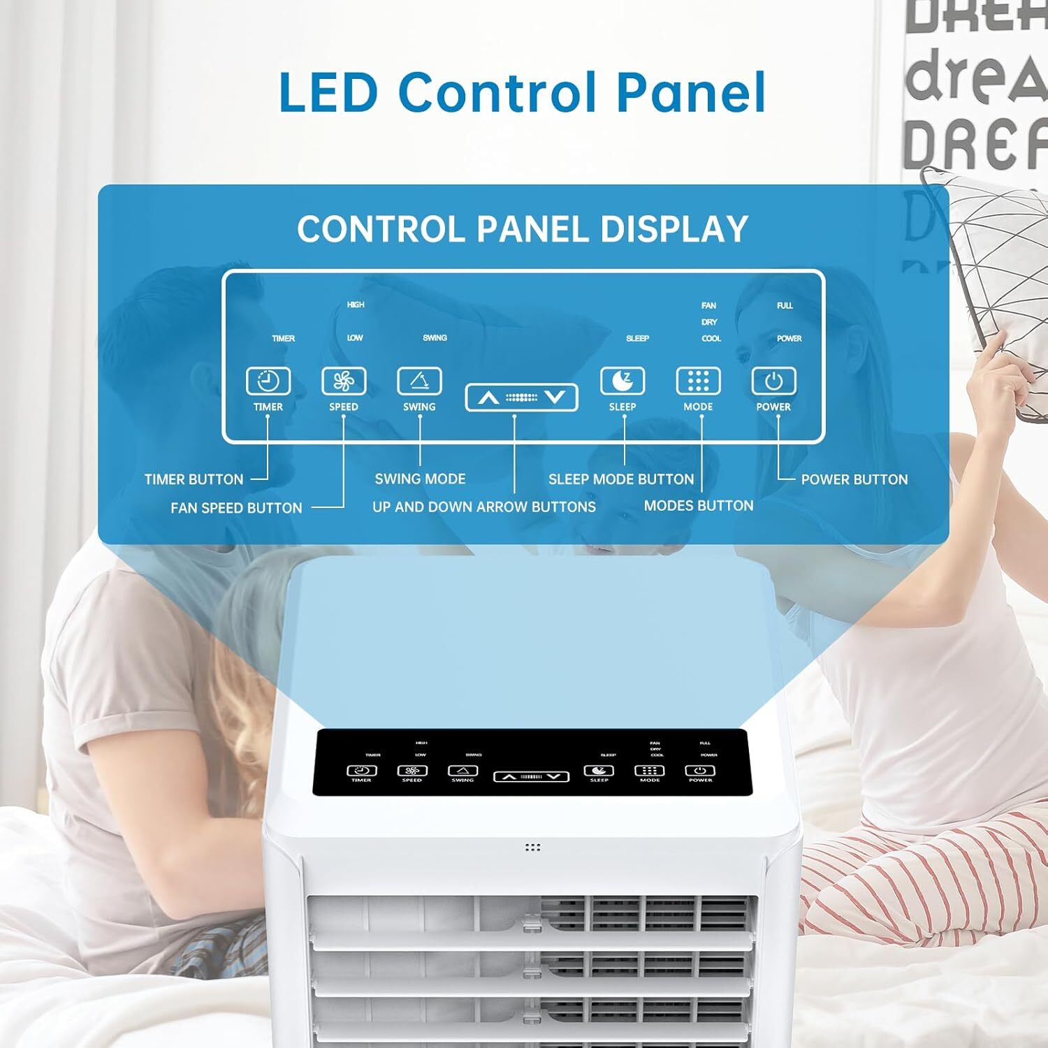 Der Rose LMXPHO-107I-0822BL48 Portable-Air-Conditioners - View #3