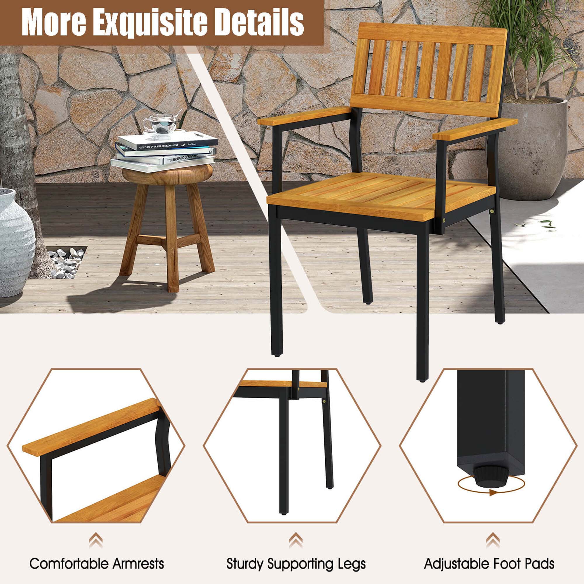 Costway HCST04218 Dining-Chairs - View #5