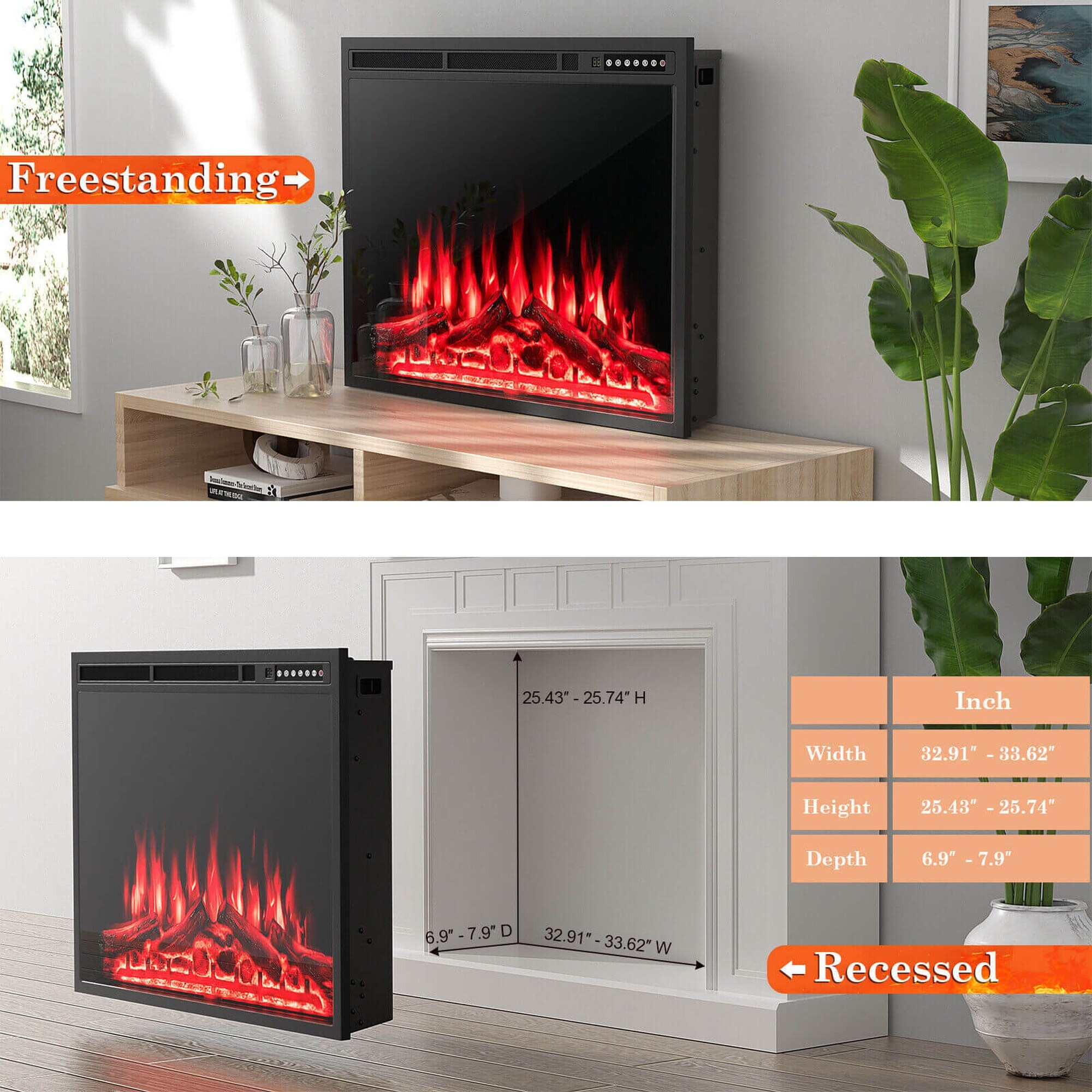 Dimakai DK-FP10190 Electric-Fireplaces - View #7