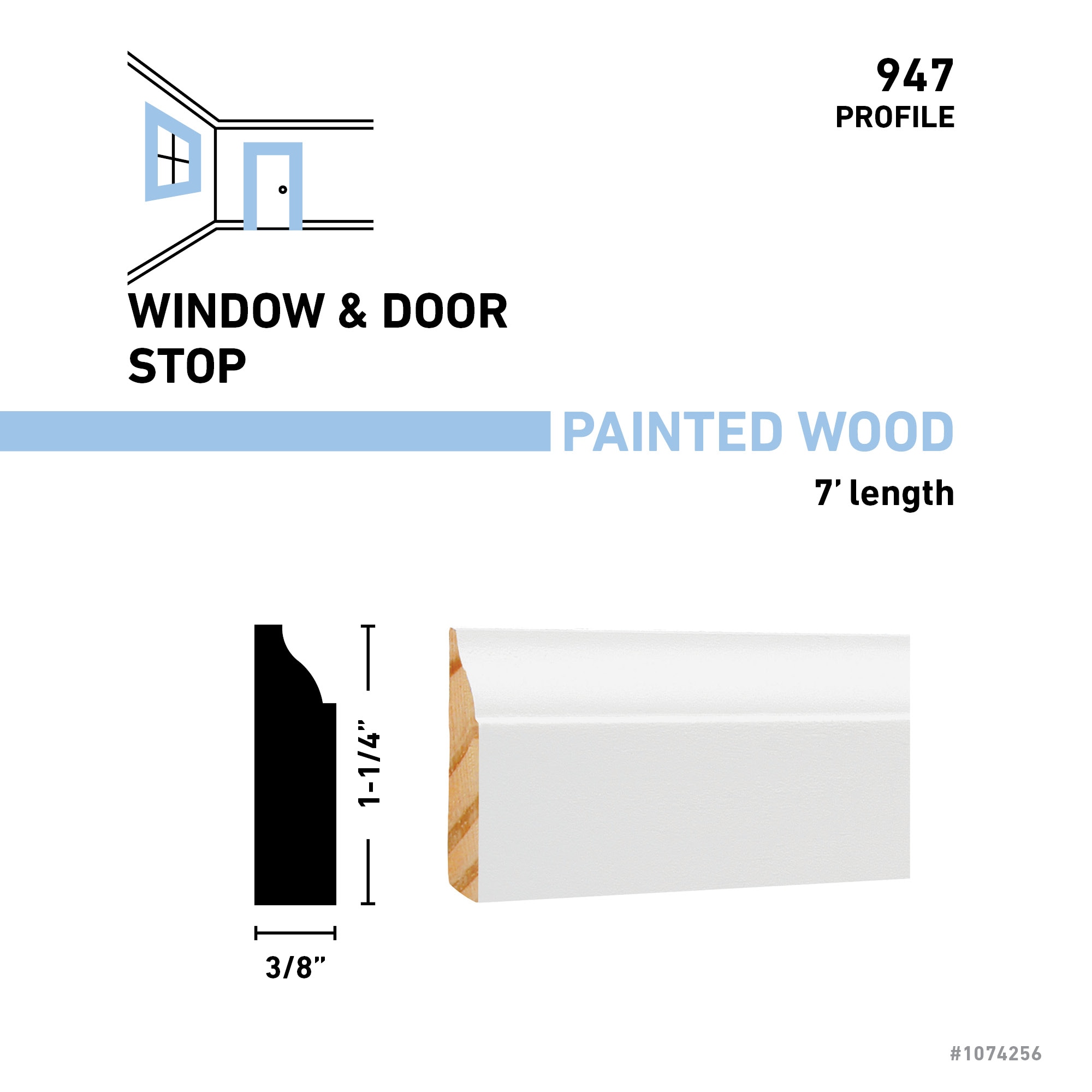 allen + roth 947 70 FJPWH Window-Door-Casings - View #3