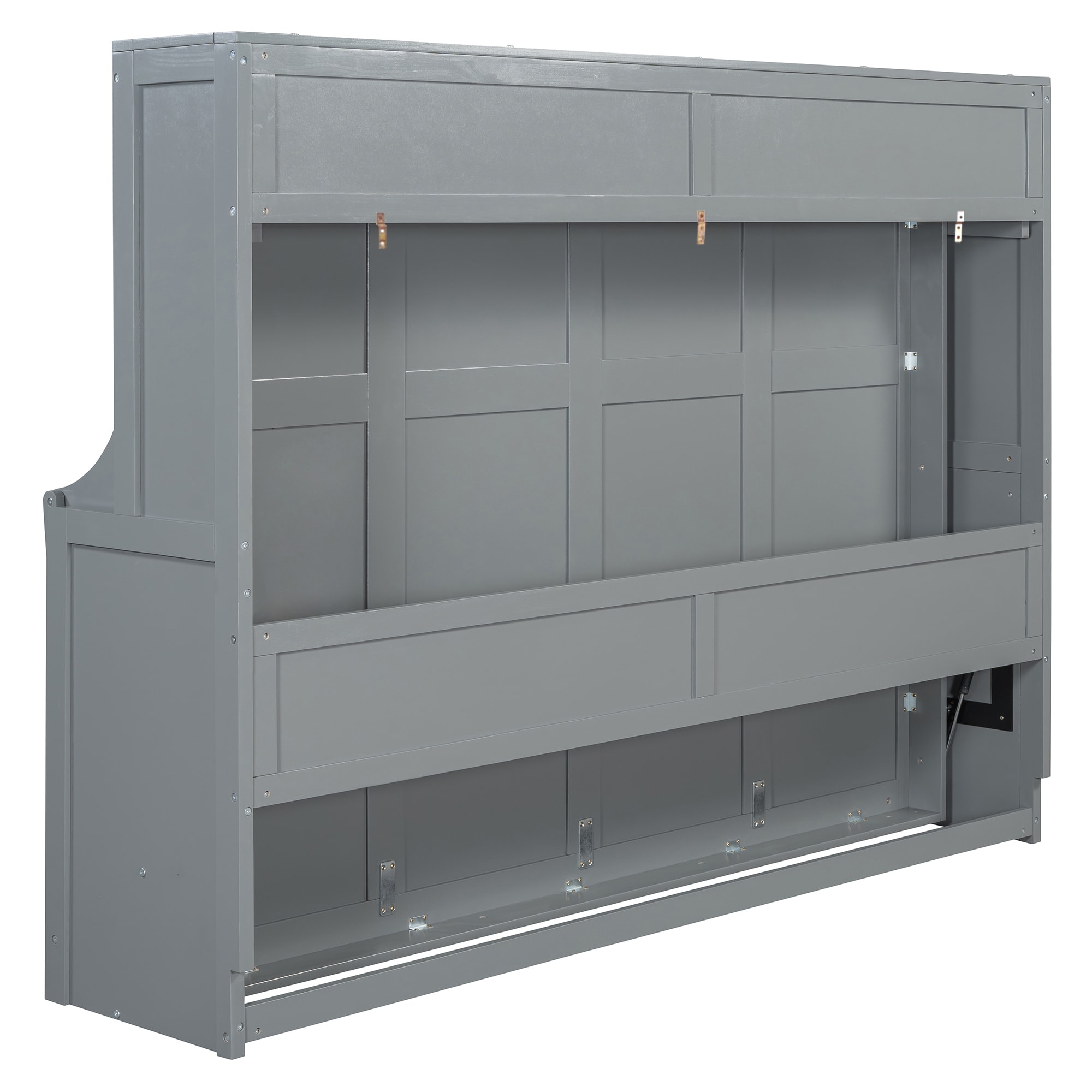 MooxvMoo Queen Size Murphy Wall Bed with Hydraulic Lift Built In Desk ...