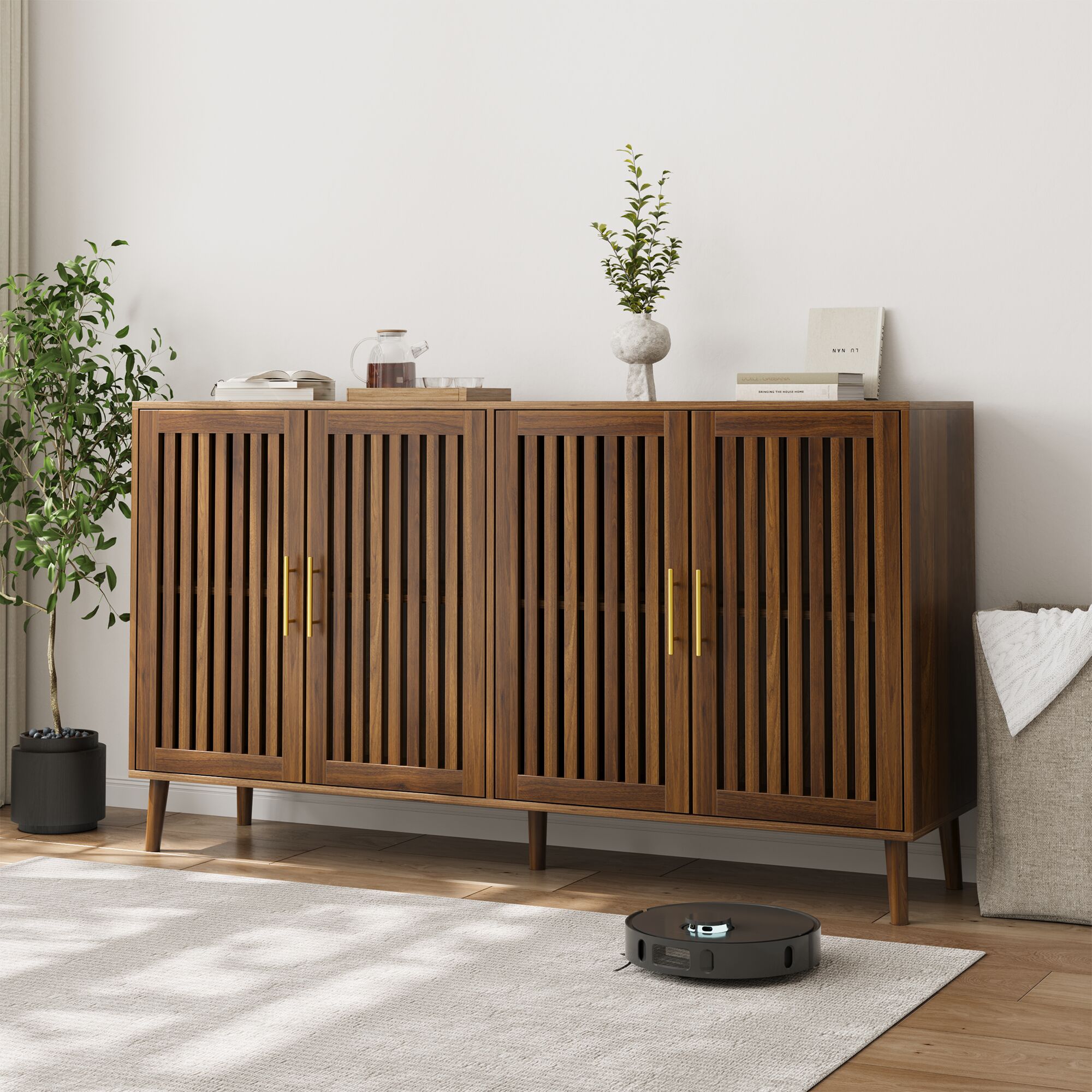 Contemporary/Modern Walnut Sideboard