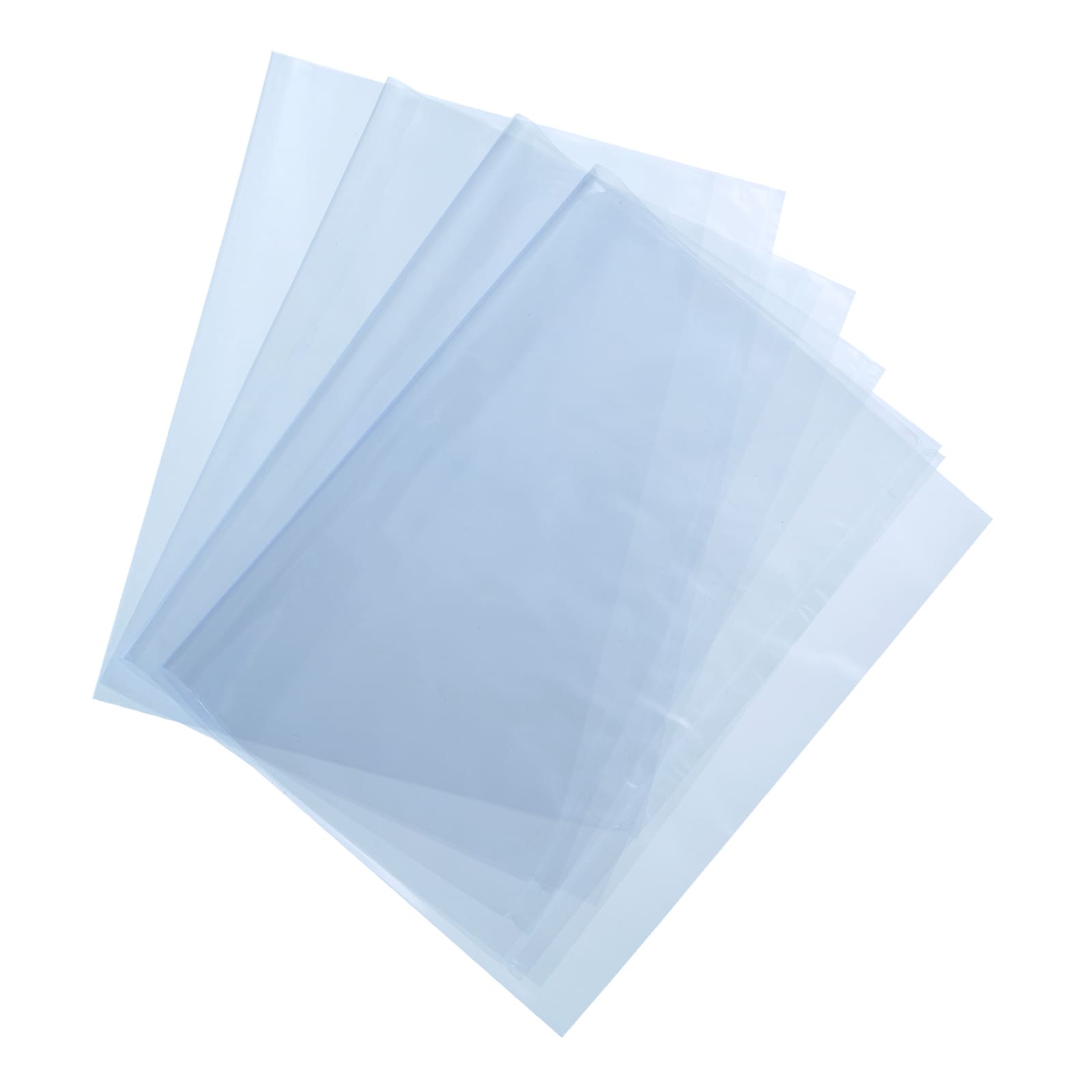 Unique Bargains 100Pcs 19.5x13.5 Inch Shrink Wrap Bags Blue Clear PVC Heat Shrink Wrap for Gift Basket Bath Soaps Candles and Homemade DIY Projects #S25112700UX1934
