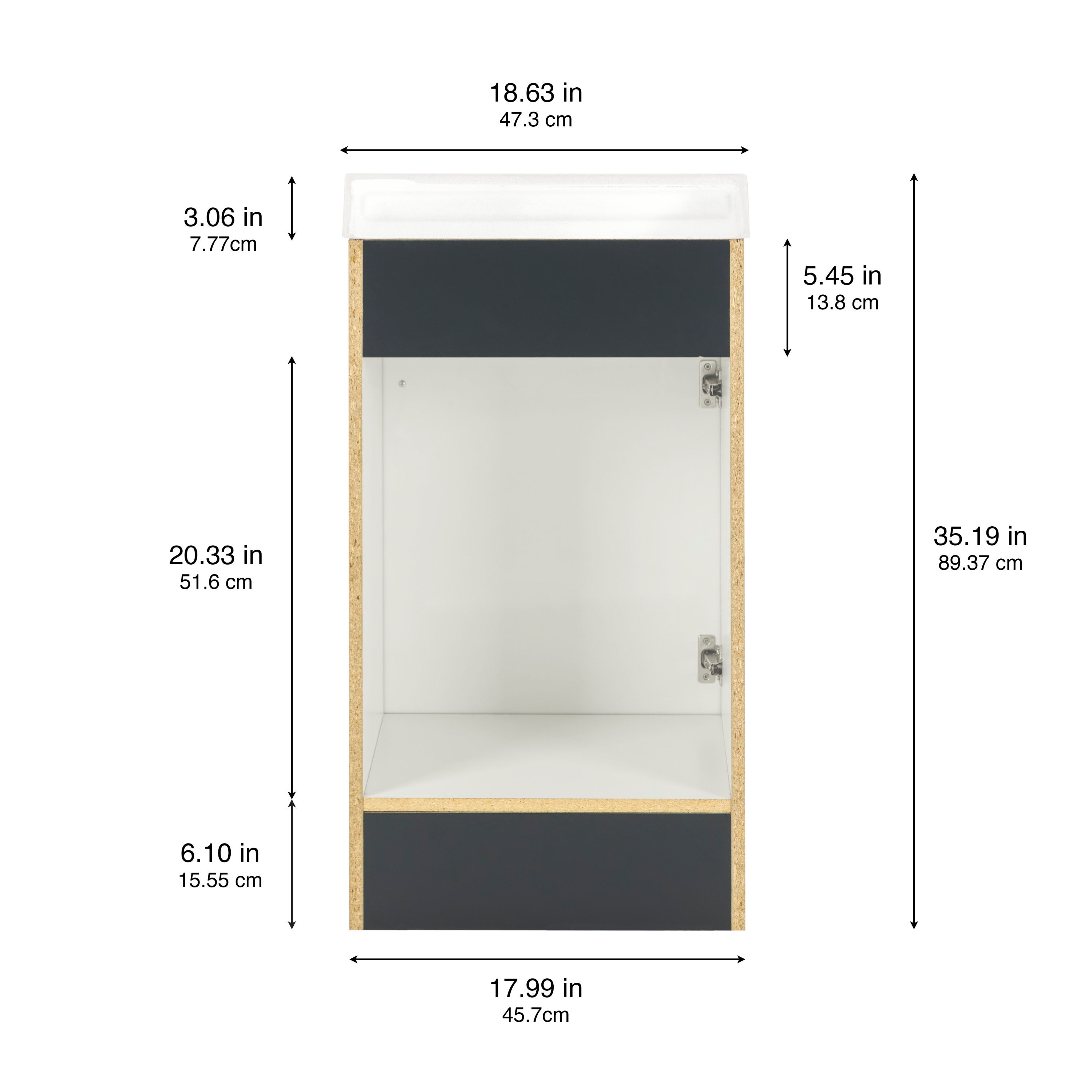 Project Source W022718P2-DB Bath-Vanity-Combo - View #4