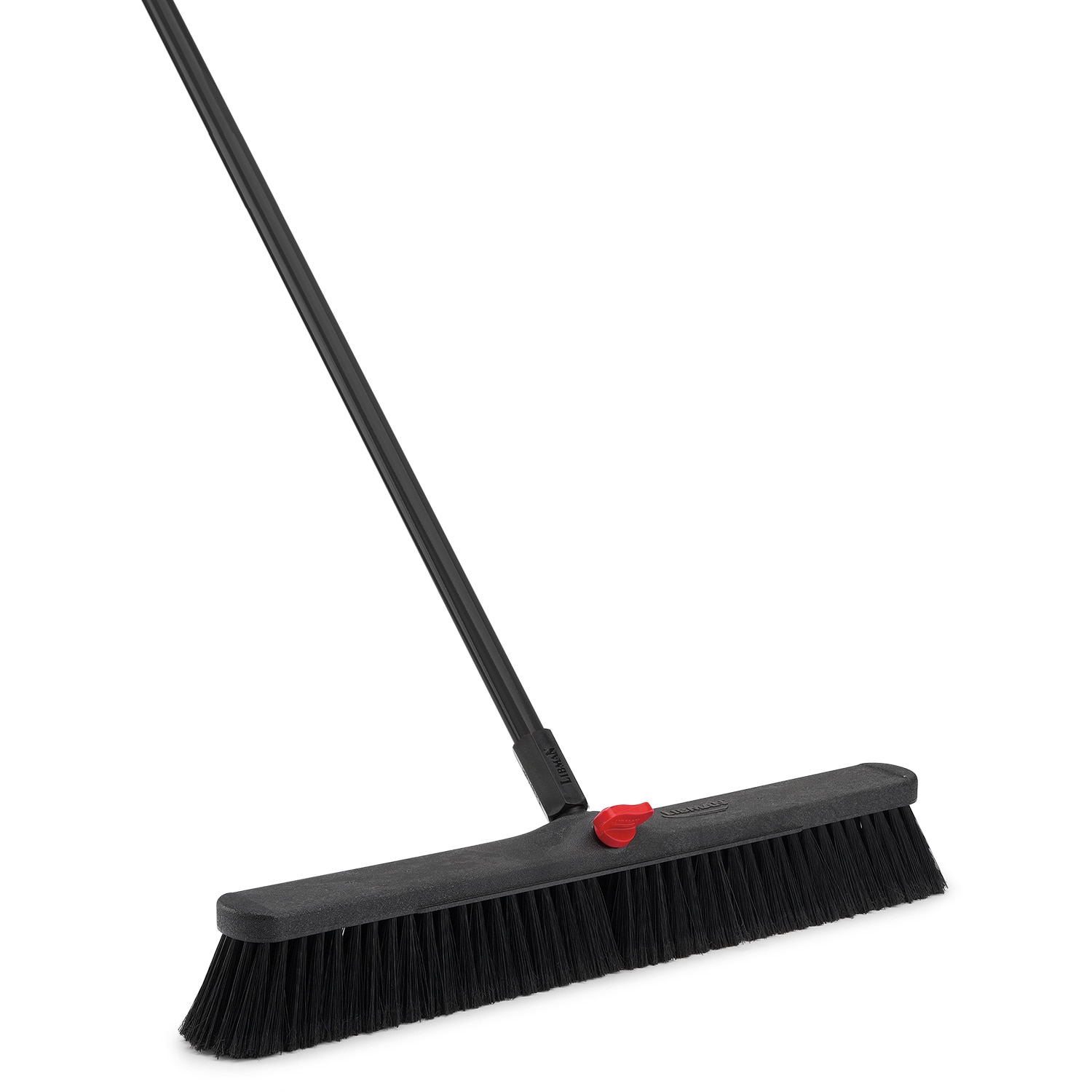 Libman Red / Black Angled Commercial Broom - 15L x 1W x 55H