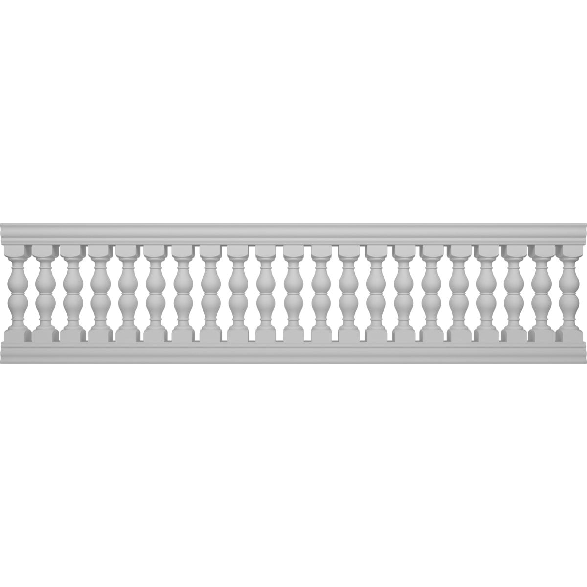 Ekena Millwork BALK38X144AVG FiberThane 12-ft x 38-in Avalon Fiberglass Deck Rail Kit