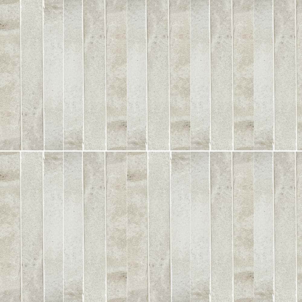 The Tile Life SGLOW0218FO Sample - Aria Fog 2-in x 18-in Glossy Porcelain Subway Floor and Wall Tile