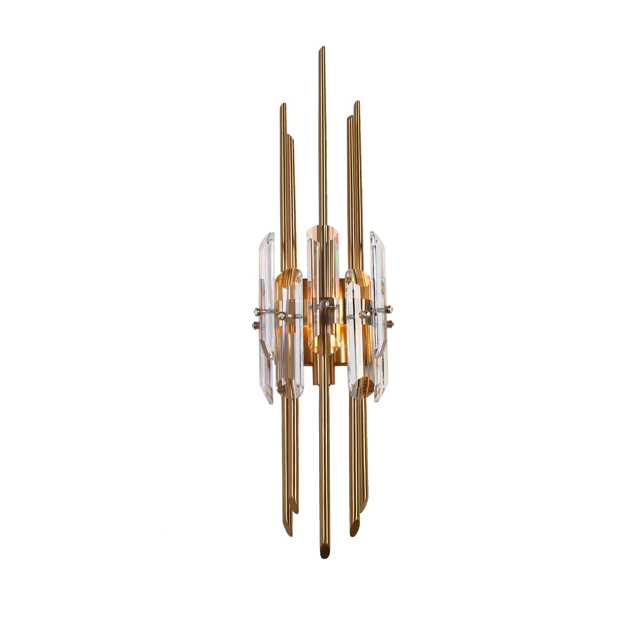 LNC Fataingyism 6.3-in W 1 -Light Polished Gold Wall Sconce in the Wall ...